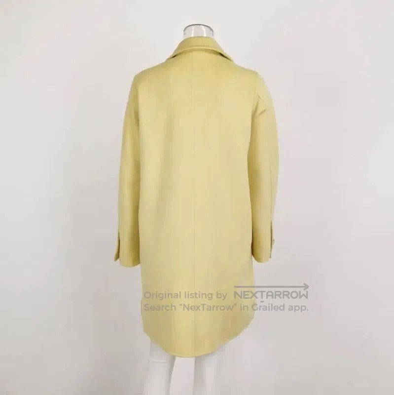 Max Mara MaxMara Yellow Cashmere Blend Coat . Size L / US 10 / IT 46 - 3 Thumbnail