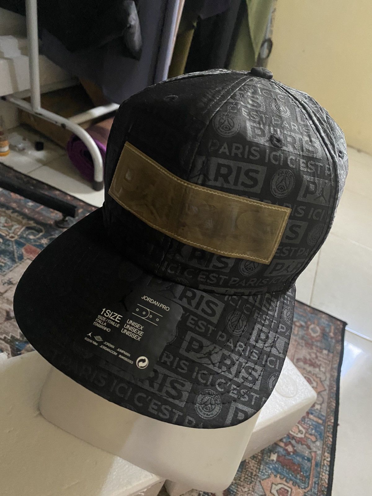 Nike Jordan x paris saint germain pro cap snapback Black Size ONE SIZE - 3 Thumbnail