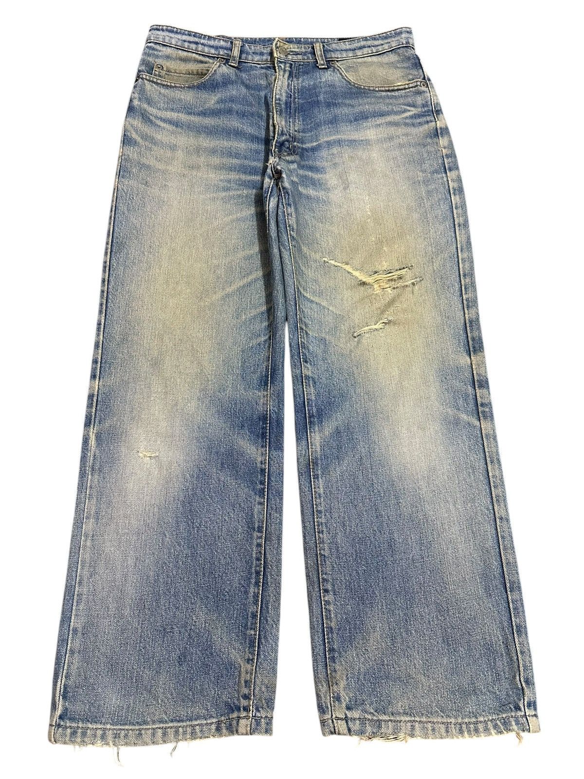 Big John Vintage Big John Mud Wash Distressed Baggy Jeans Size US 32 / EU 48 - 1 Thumbnail