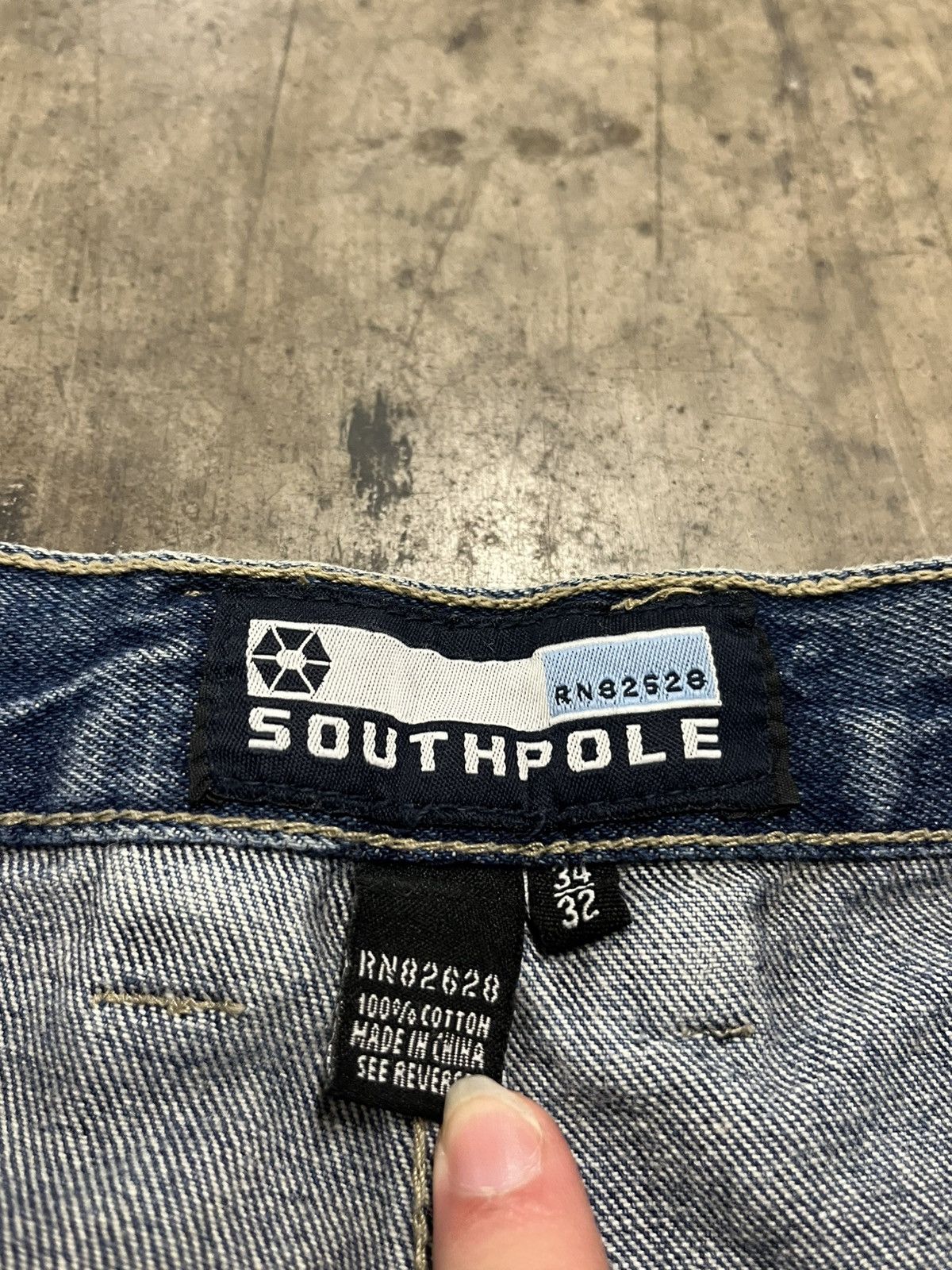 Southpole × Vintage South Pole y2k embroidered cargo carpenter baggy skater hype Size US 34 / EU 50 - 9 Thumbnail