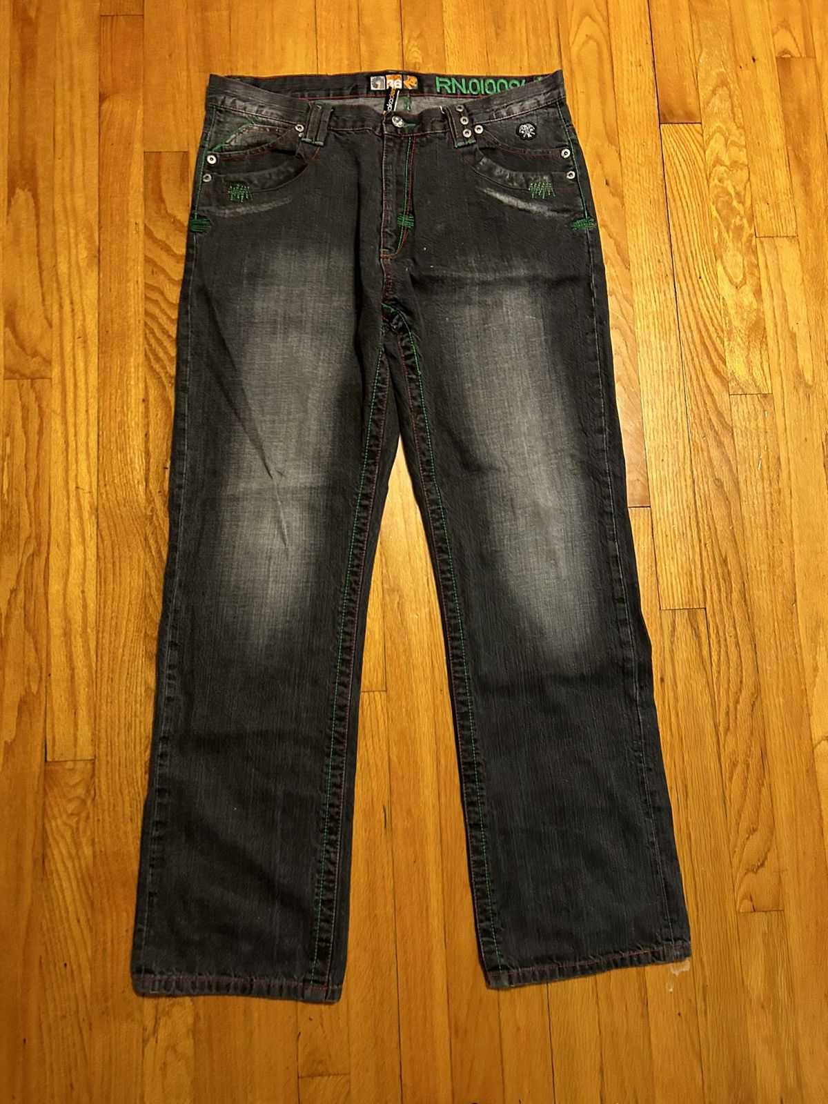 Akademiks Akademiks Black Polar Explorer Jeans Size US 36 / EU 52 - 1 Thumbnail