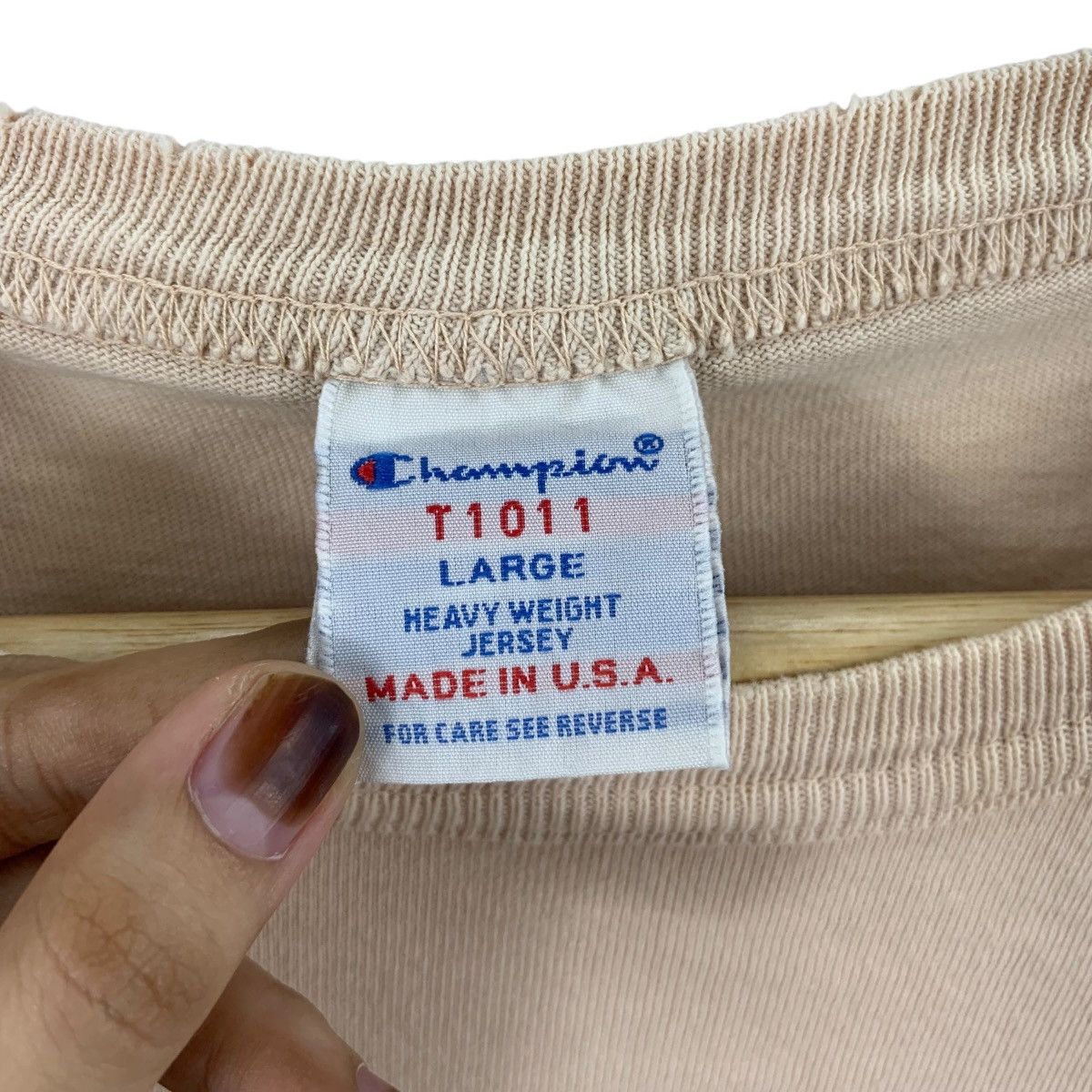 Champion Vintage CHAMPION HEAVY WEIGHT Cotton Made In USA Tee Shirt Size US M / EU 48-50 / 2 - 9 Thumbnail