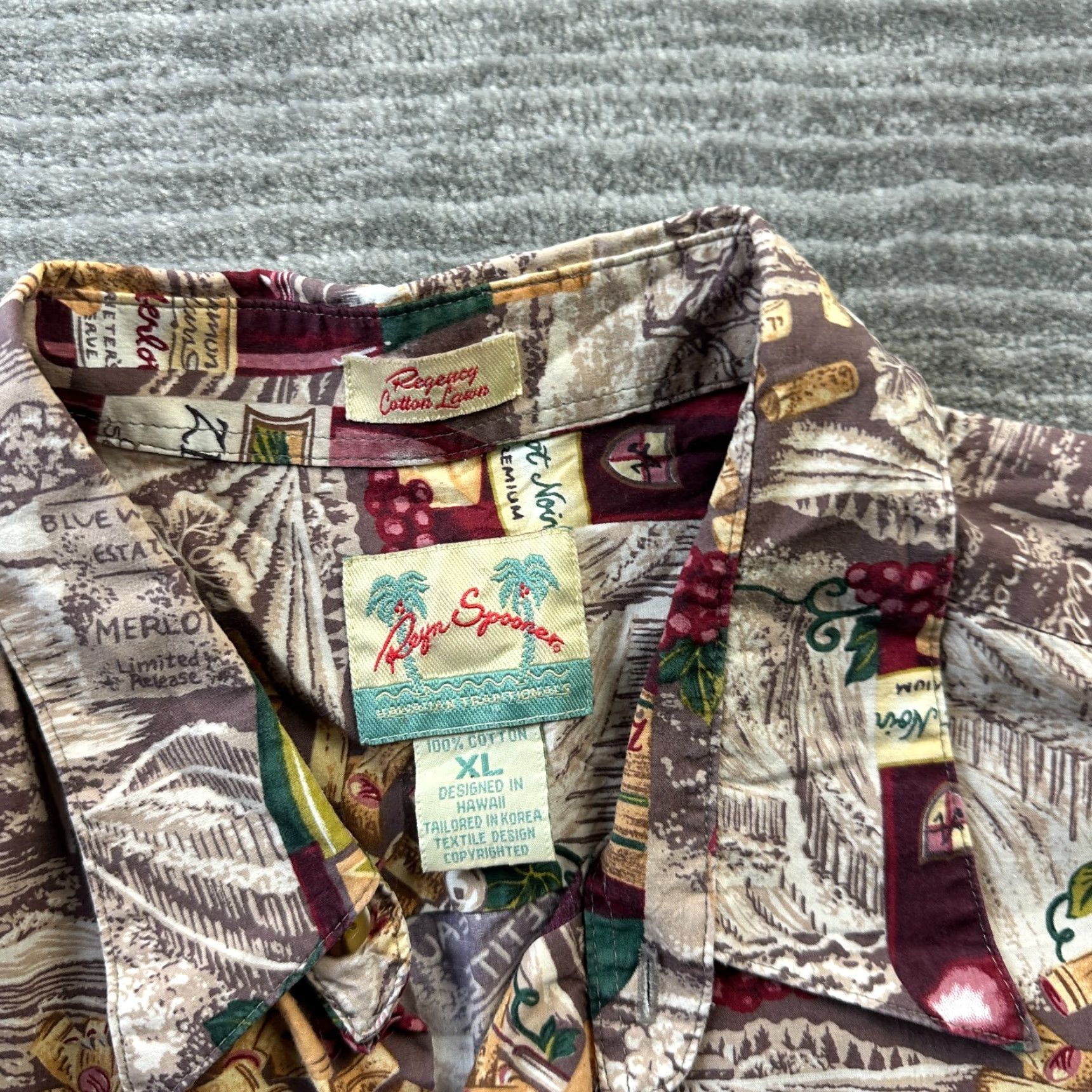 Reyn Spooner VINTAGE Reyn Spooner Shirt Mens XL All Over Print Wine Size US XL / EU 56 / 4 - 6 Thumbnail
