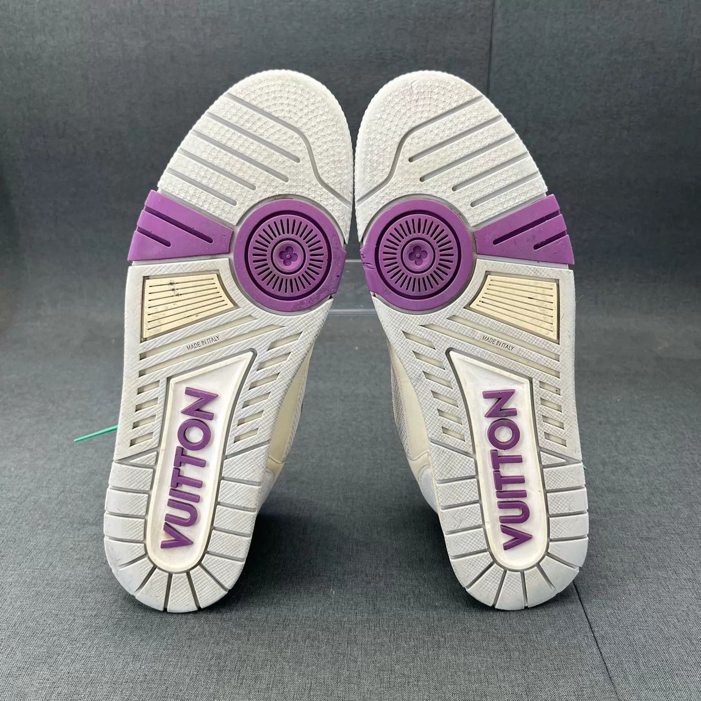 Louis Vuitton LV Trainer White Purple Velcro 45 Size US 12 / EU 45 - 6 Thumbnail