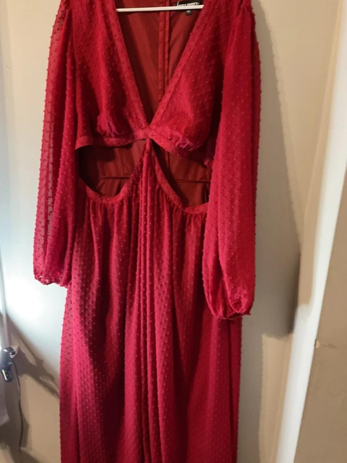 Other Red Swiss dot Lively Ghost gothic dress Size XL / US 12-14 / IT 48-50 - 2 Thumbnail