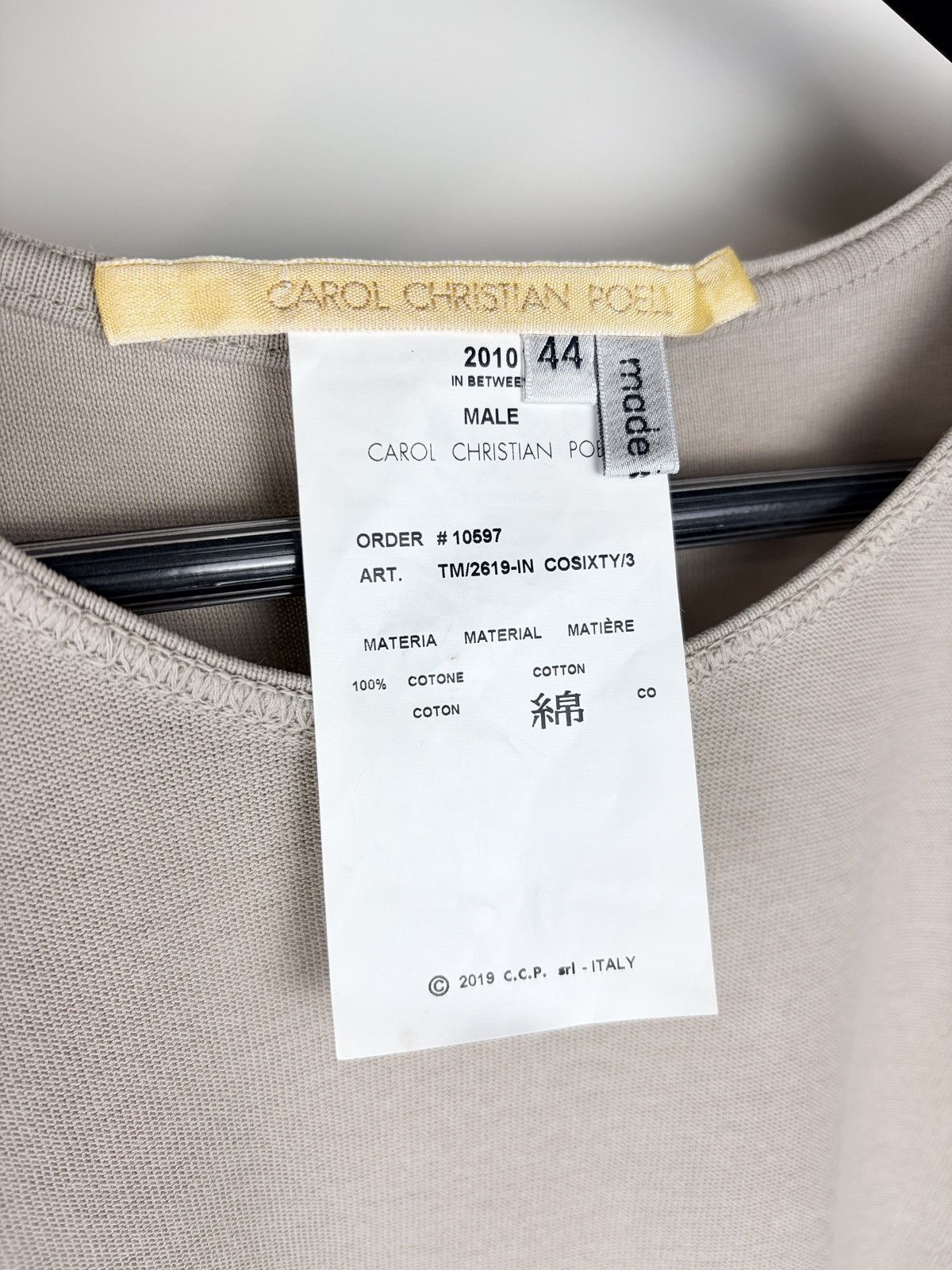 Carol Christian Poell 2019 Carol Christian Poell COSIXTY Tshirt TM/2619-IN Size US S / EU 44-46 / 1 - 7 Thumbnail