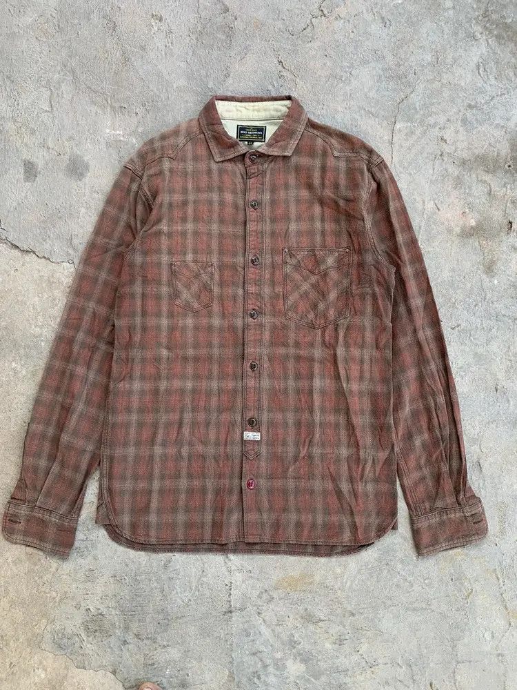 Ego Tripping Ego Tripping Japan shadow plaid western flannel shirt Size US S / EU 44-46 / 1 - 1 Thumbnail