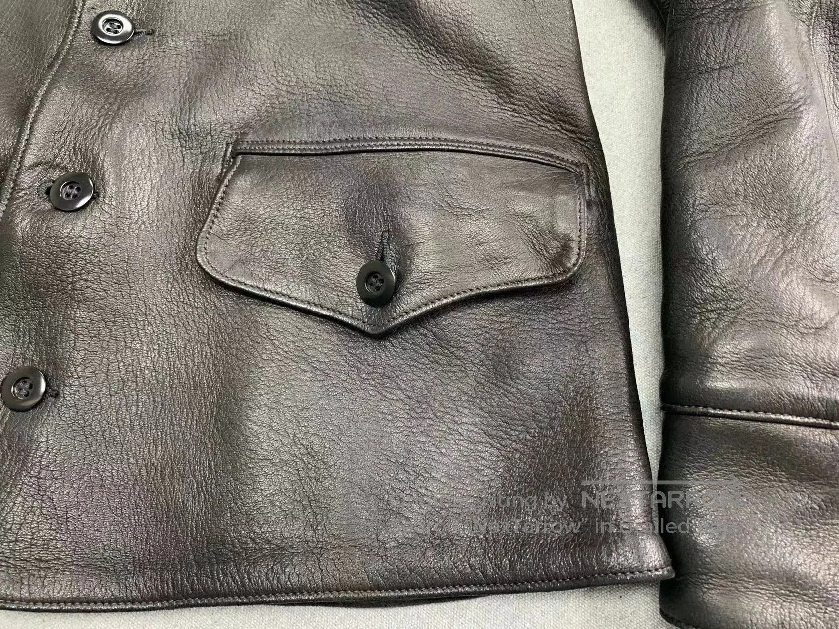 Freewheelers Black Deerskin Work Coat. Size US M / EU 48-50 / 2 - 9 Thumbnail