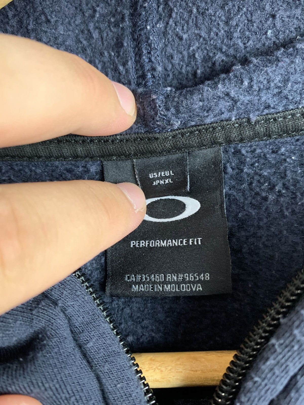 Oakley Zip Hoodie Big Logo Hoodie Size:L