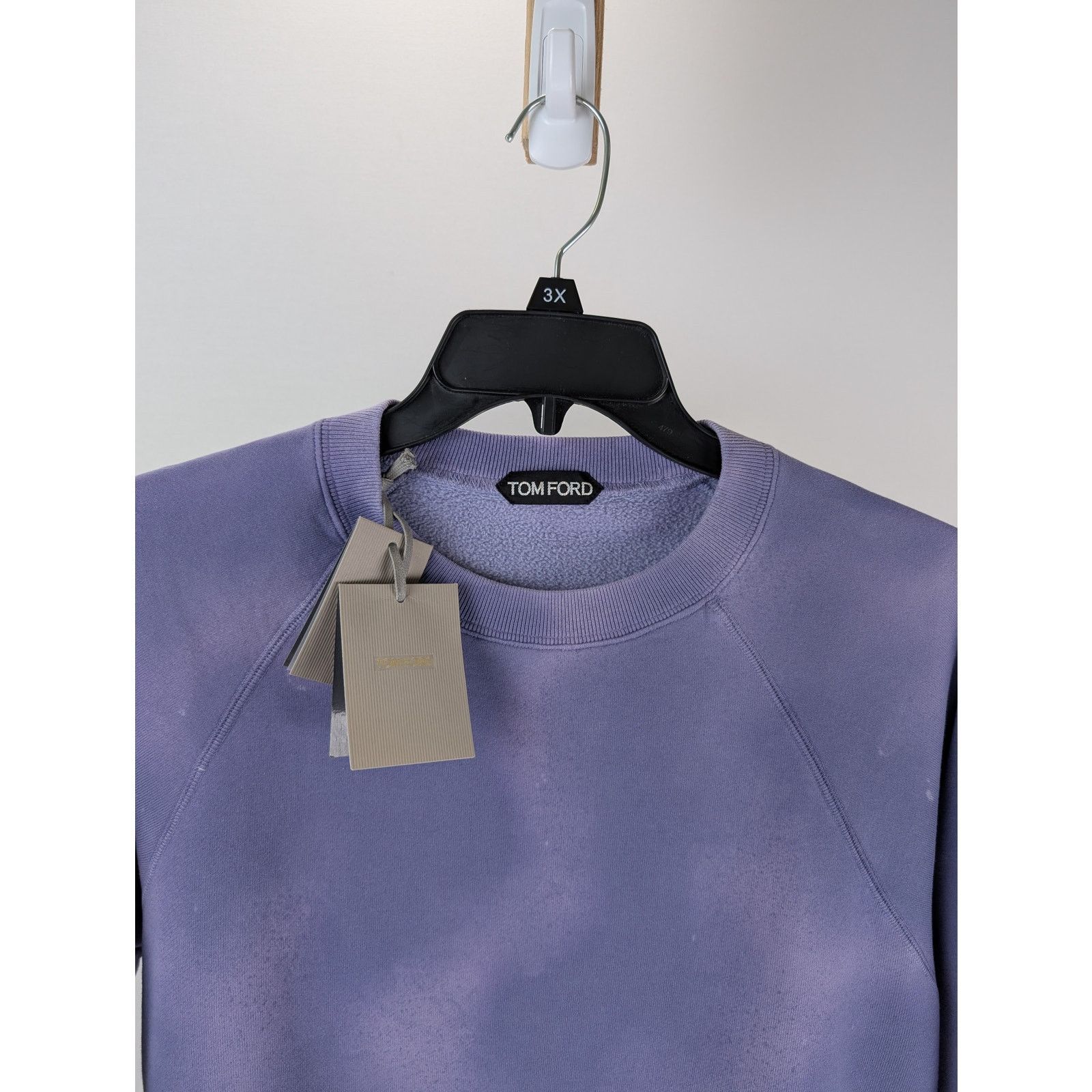 Tom Ford o1rshd1 Cut And Sewn Crewneck Sweatshirt in Purple Size US L / EU 52-54 / 3 - 5 Thumbnail
