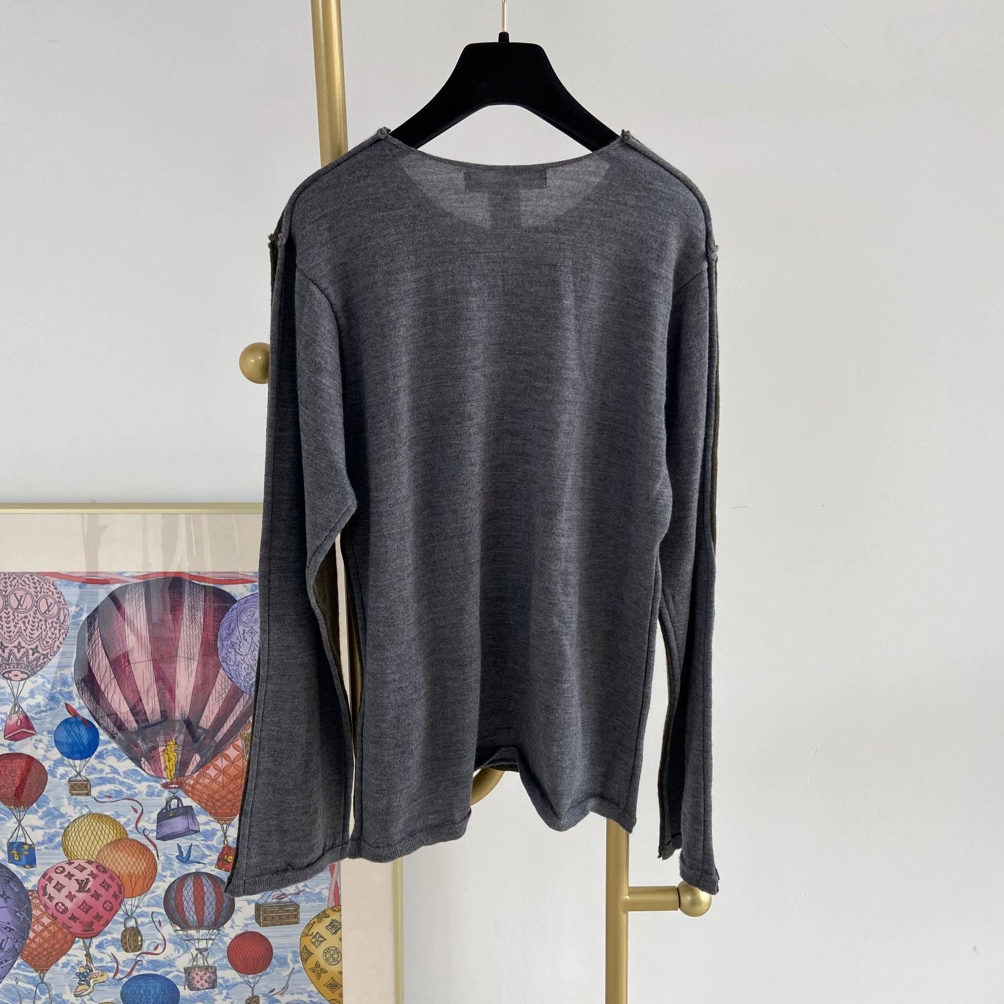 Comme des Garcons SHIRT CDG SHIRT colorblocked knit top S 7087 Size S / US 4 / IT 40 - 2 Thumbnail