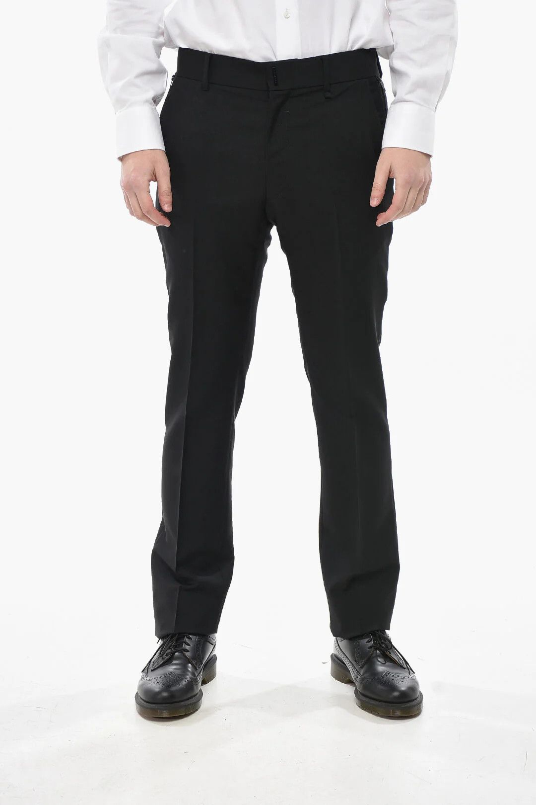 Givenchy og1mm0326 Mohair-Blend Pant in Black Size US 32 / EU 48 - 1 Thumbnail
