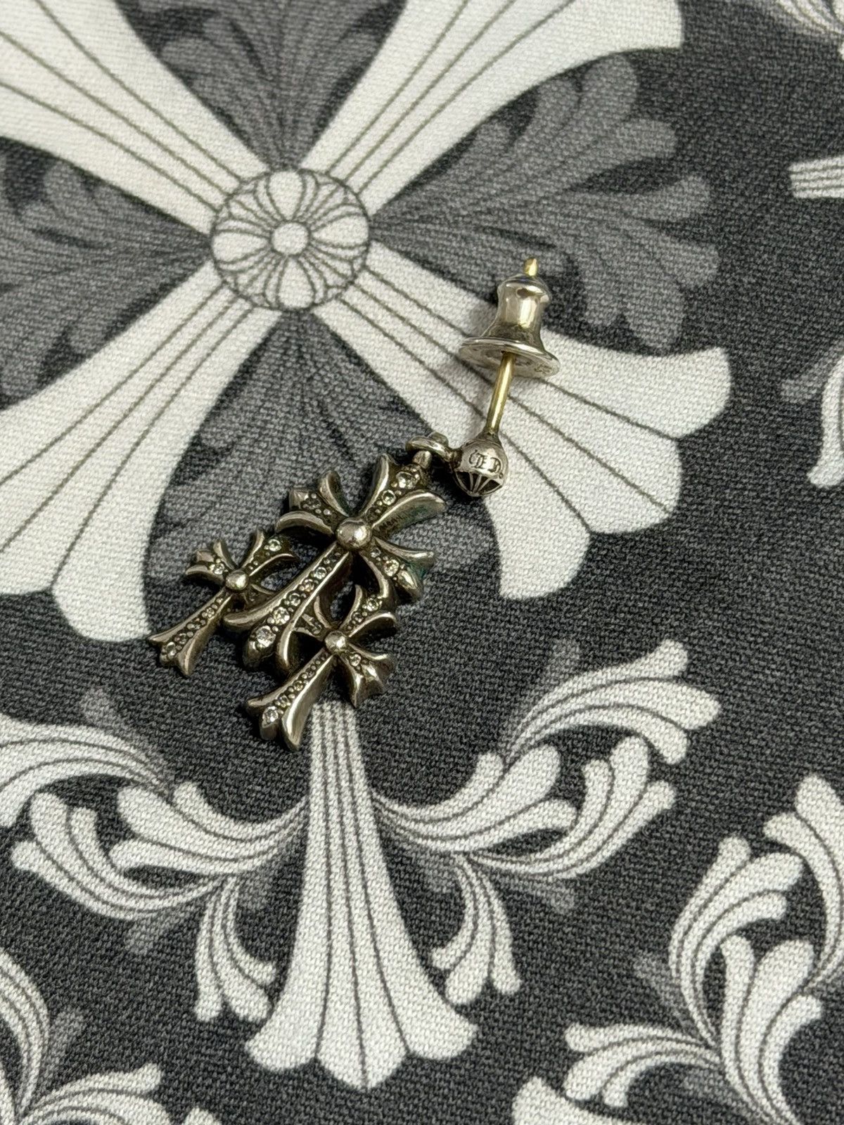 Chrome Hearts Chrome Hearts VVS Diamonds Triple Cross Earring Size ONE SIZE - 3 Thumbnail