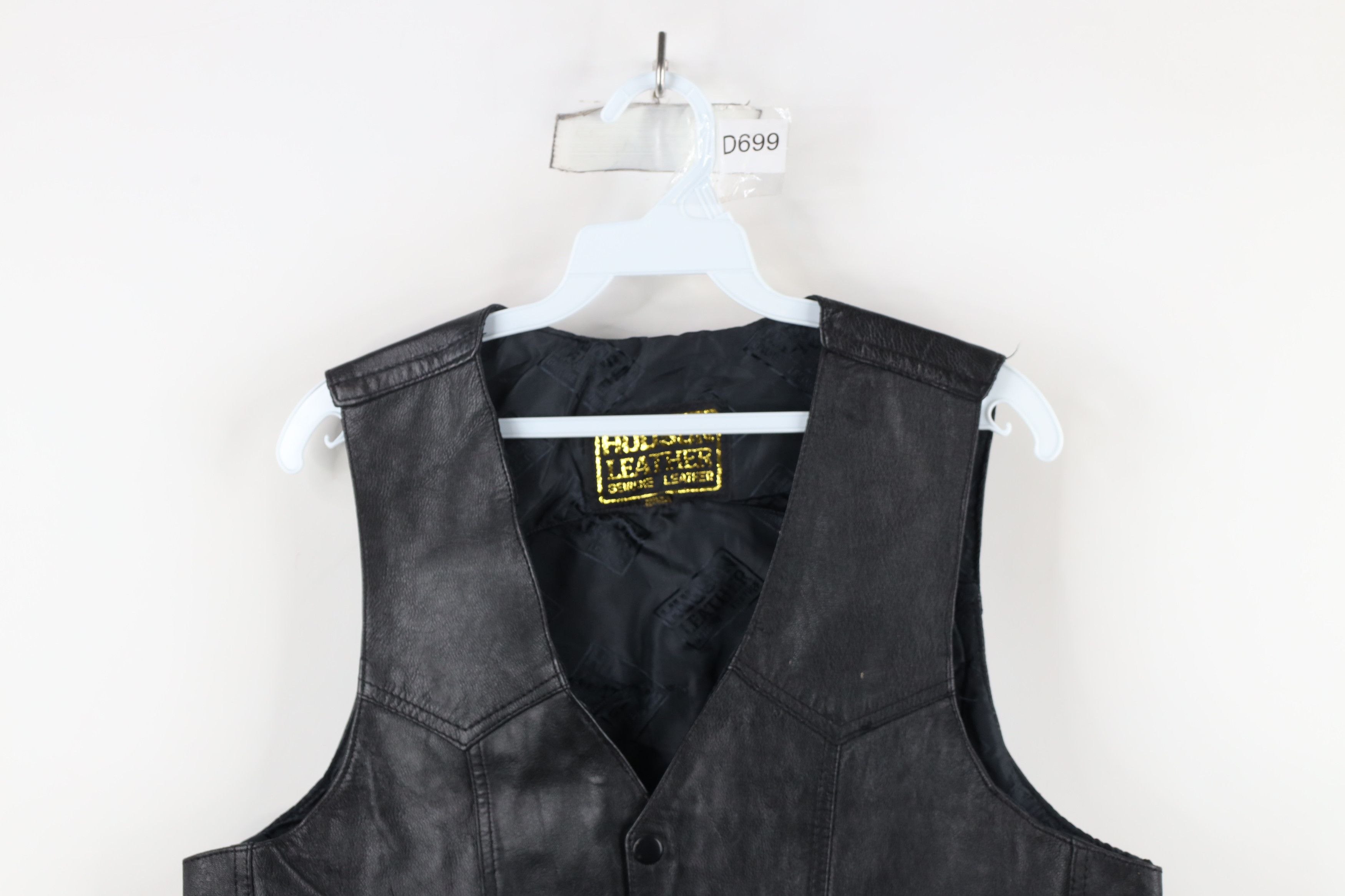 Vintage Vintage 90s Streetwear Leather Motorcycle Vest Jacket Size US M / EU 48-50 / 2 - 2 Thumbnail