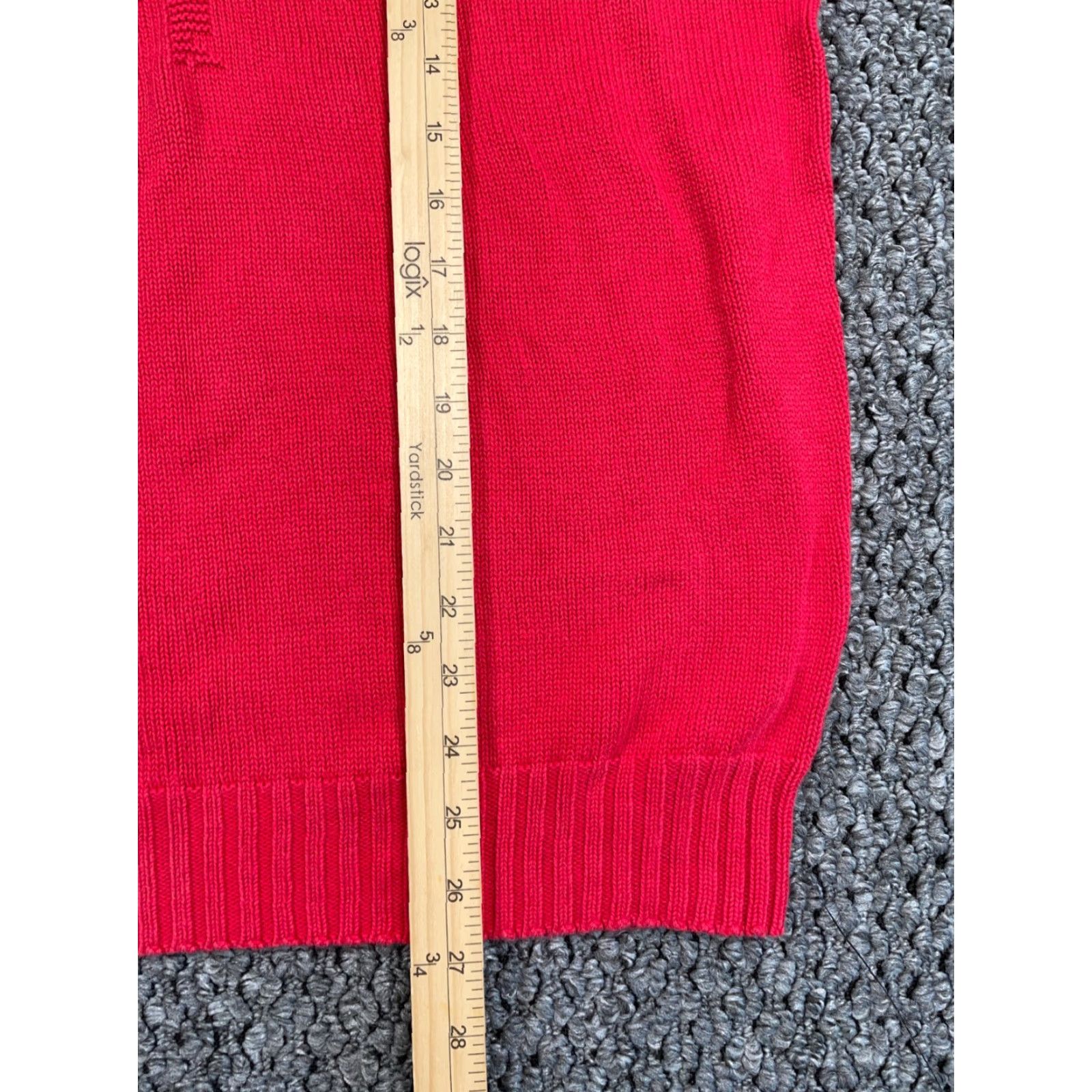 Vintage VINTAGE Lord Jeff Golf Knit Sweater Shirt Adult Large Red Embroidered 3-D Golf Pattern USA Made Mens Size US L / EU 52-54 / 3 - 7 Thumbnail