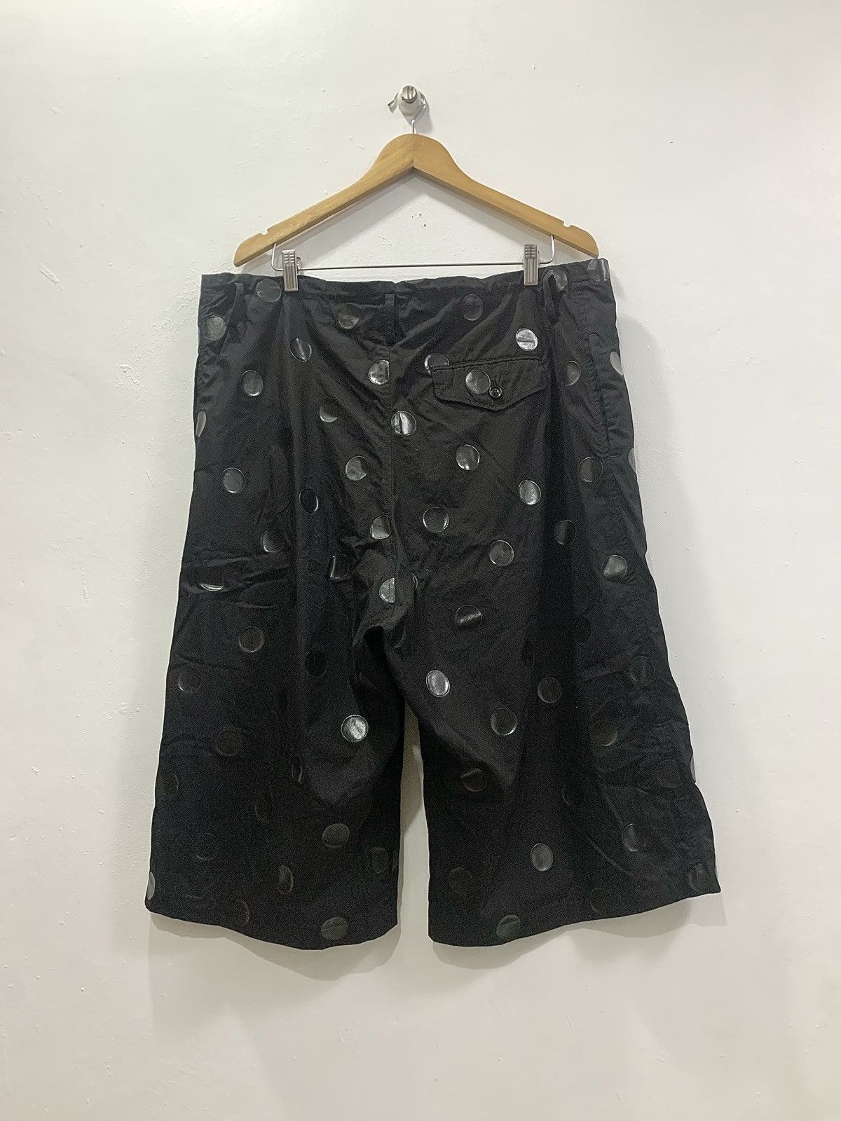 Y's YOHJI YAMAMOTO - Y’s POLKA DOT WIDE SHORTS Size US 40 / EU 56 - 6 Thumbnail