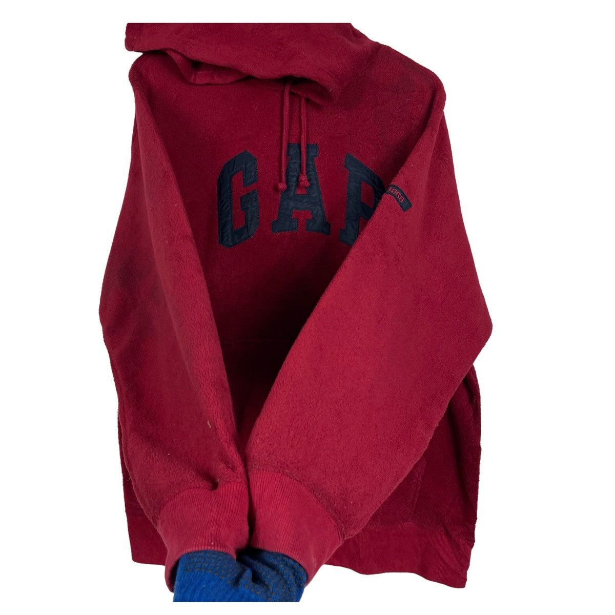 Japanese Brand × Vintage 💥90s GAP FLEECE PULLOVER HOODIE STREETWEAR FASHION Size US L / EU 52-54 / 3 - 7 Thumbnail