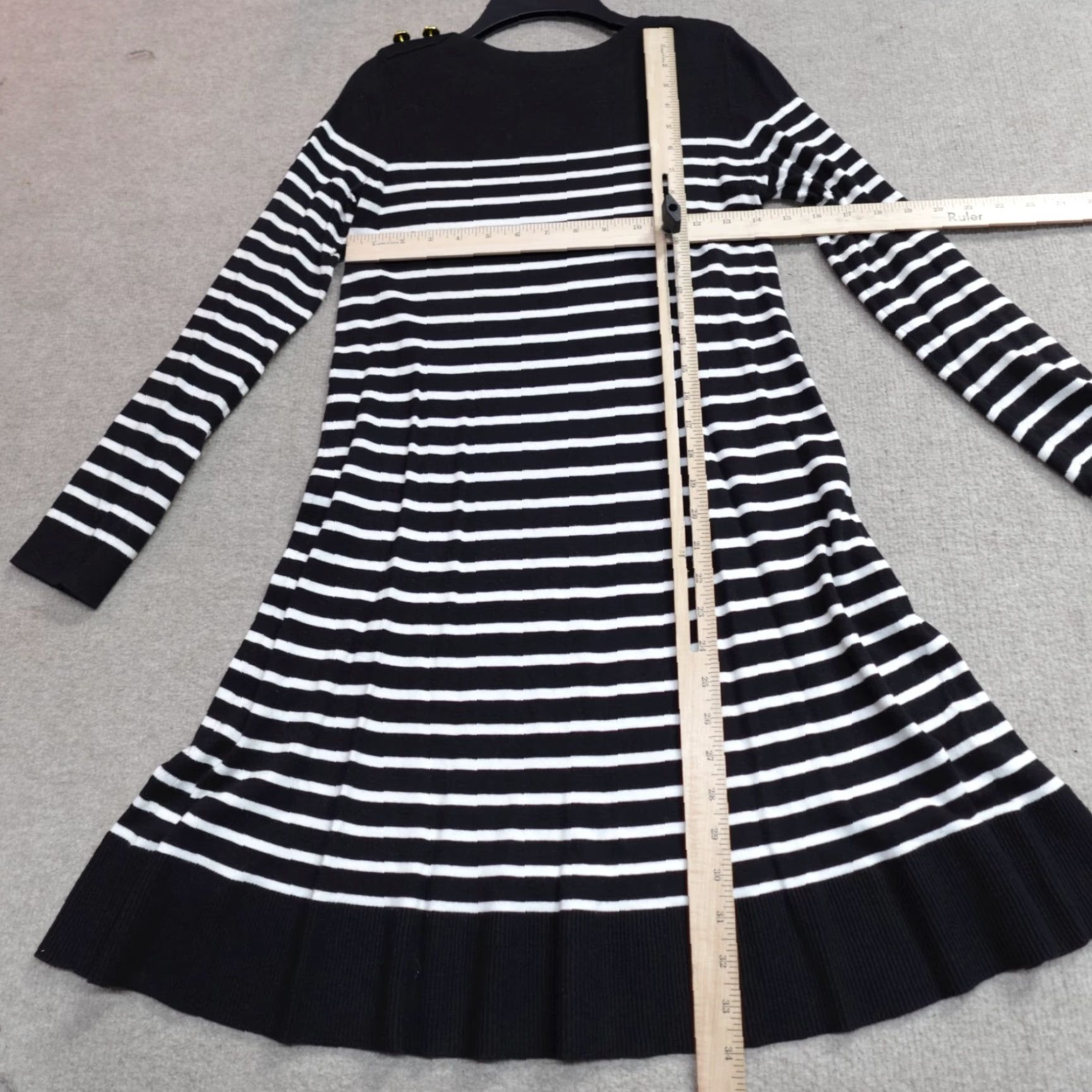 Kate Spade Womens Dress XS Black A-line Sheath Long Sleeve Dress