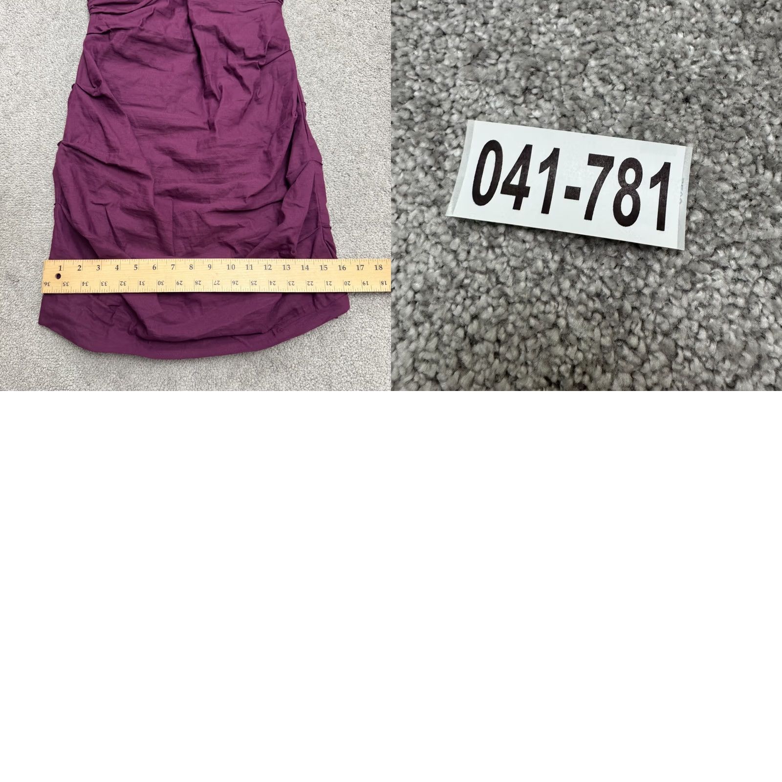 Eileen Fisher Eileen Fisher Ruched Sheath Dress Womens 10P Purple Sleeveless V-Neck Lined Knee Length Petite Size L / US 10 / IT 46 - 9 Thumbnail