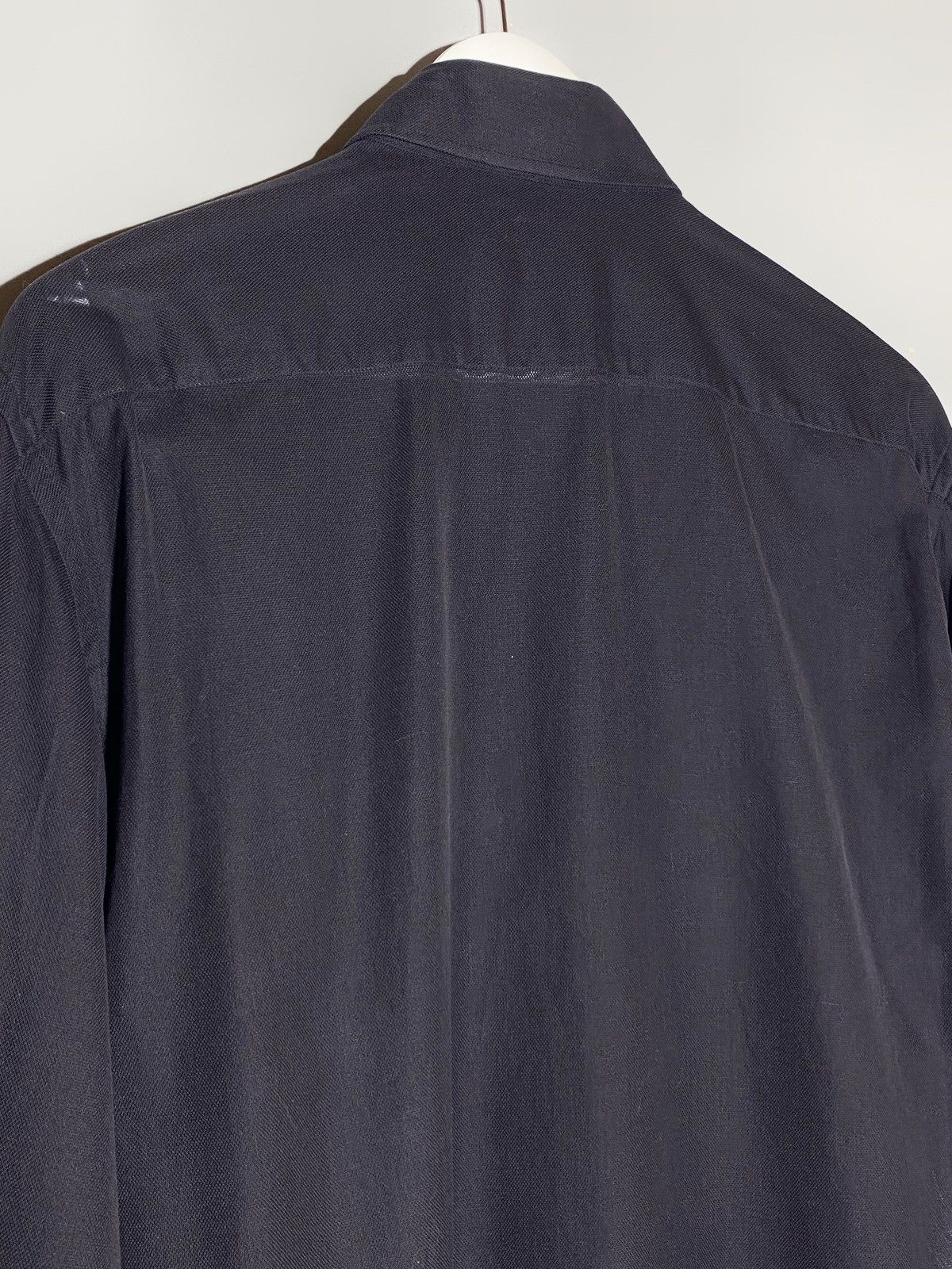Prada Prada Slightly Transparent Dress Shirt Blue Size US M / EU 48-50 / 2 - 14 Thumbnail