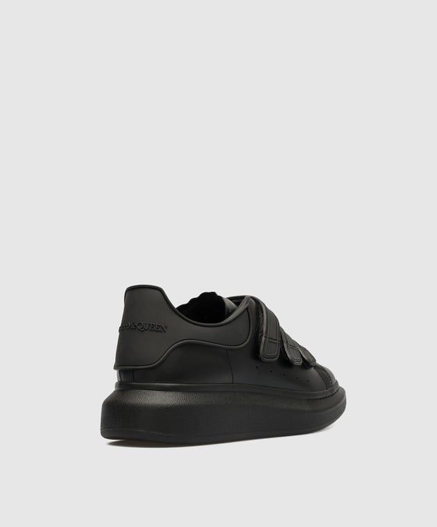 Alexander McQueen o1w1db10725 Sneake Leath S Rubb in Black Size US 9.5 / EU 42-43 - 4 Thumbnail