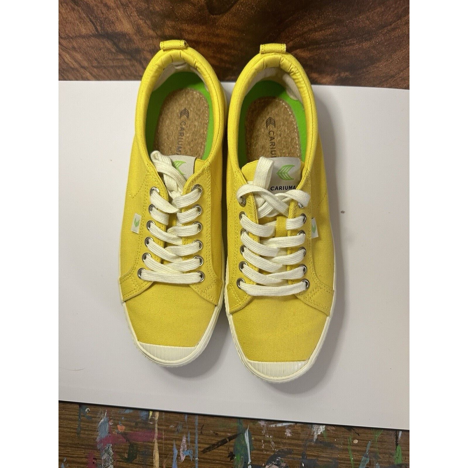 Other Cariuma OCA Low Shoes Womens 10 Mens 8.5 Yellow Uni Sneakers Size US 10 / IT 40 - 4 Thumbnail