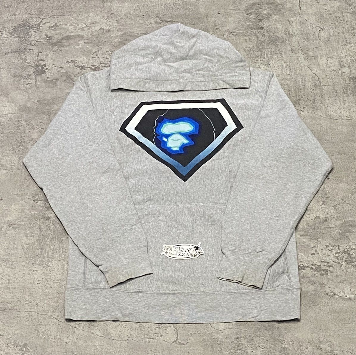 Bape Bapeman Logo Gray Hoodie Size US L / EU 52-54 / 3 - 1 Thumbnail