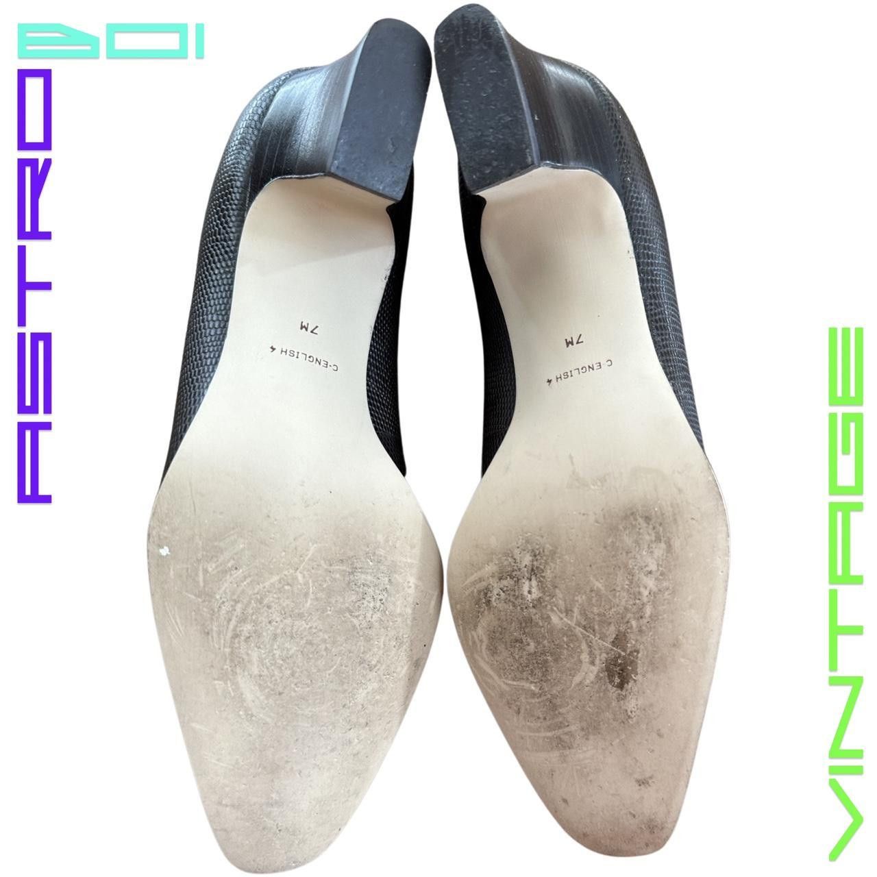 Other VINTAGE CALICO TEXTURED RETRO HEELS Size US 7 / IT 37 - 4 Thumbnail