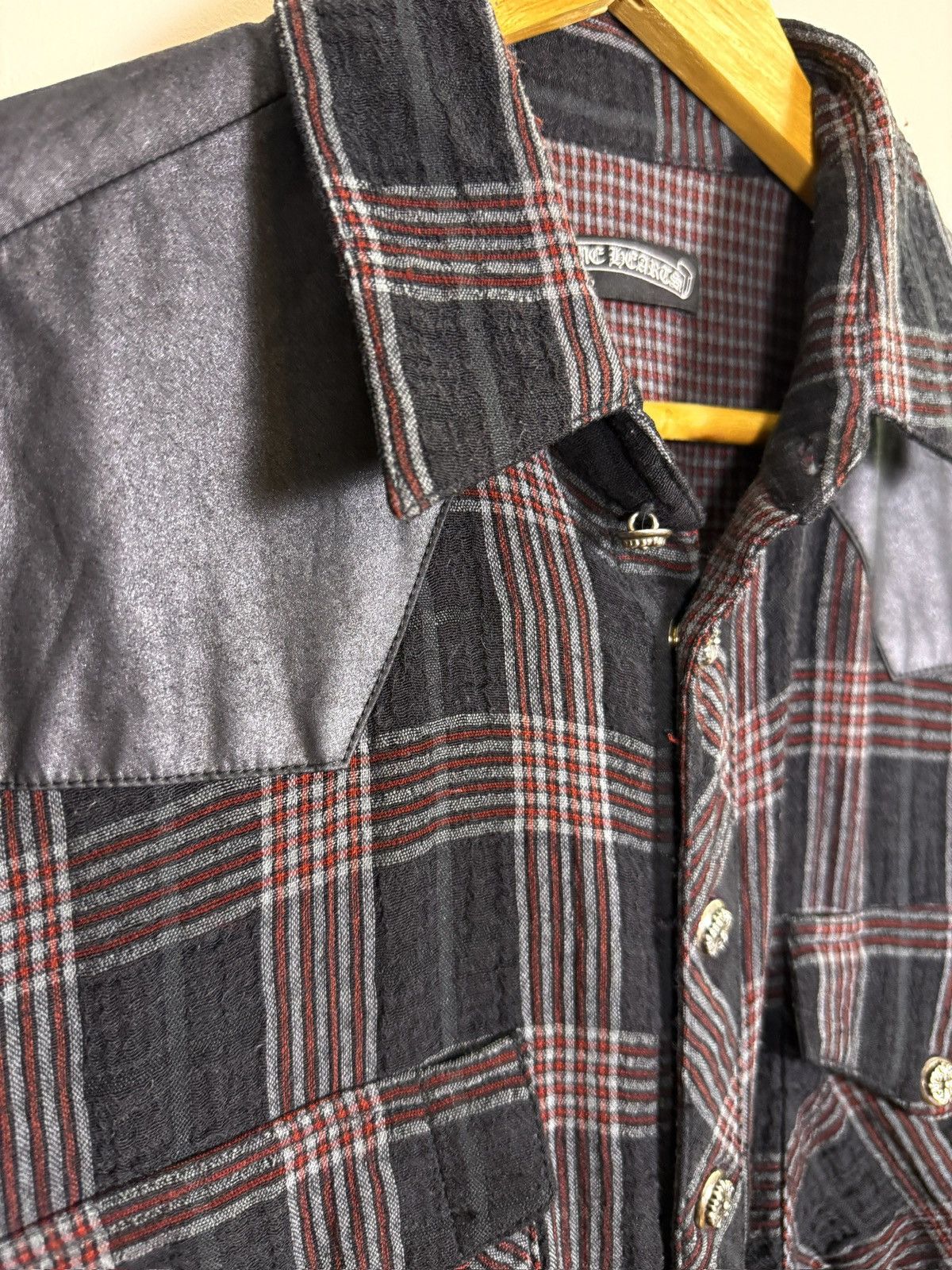 Chrome Hearts VINTAGE CHROME HEARTS RED CROSS PATCH FLANNEL Size US M / EU 48-50 / 2 - 3 Thumbnail