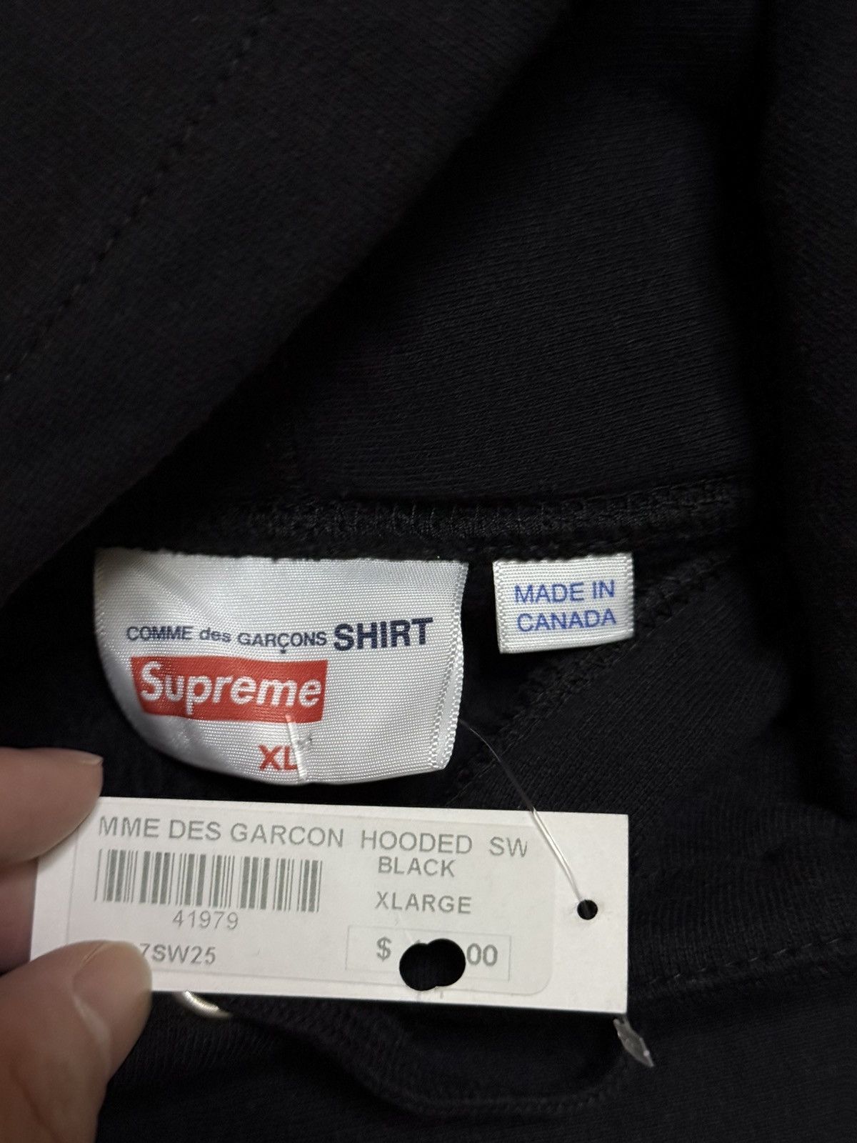 Comme des Garcons × Supreme Supreme cdg shirt box logo hooded sweatershirt Size US XL / EU 56 / 4 - 4 Thumbnail