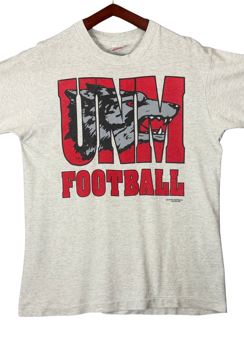 90s University of New Mexico UNM Football T-Shirt FOTL NCAA image 5