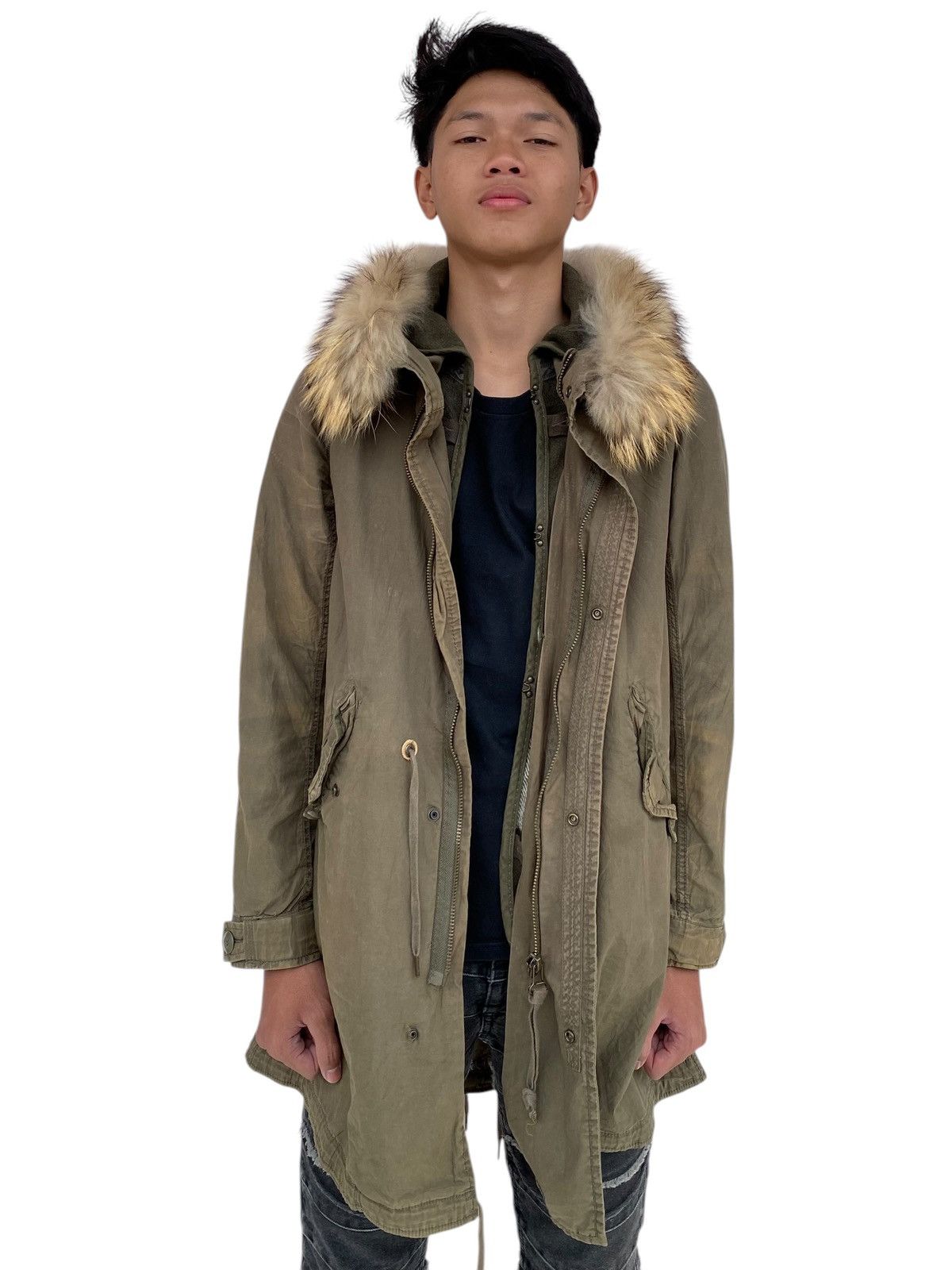 If Six Was Nine 2000s GOA - Apocalypse Fur Hoodie Jacket Size US M / EU 48-50 / 2 - 4 Thumbnail