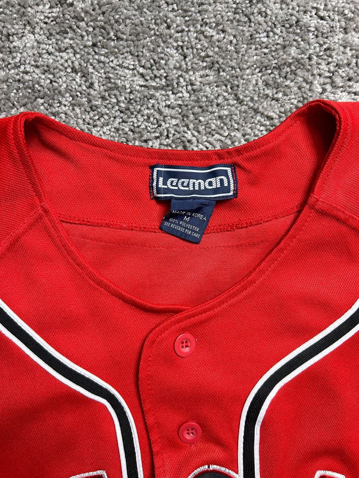 Vintage Vintage 80s Leeman Chicago Baseball Jersey Size US L / EU 52-54 / 3 - 5 Thumbnail
