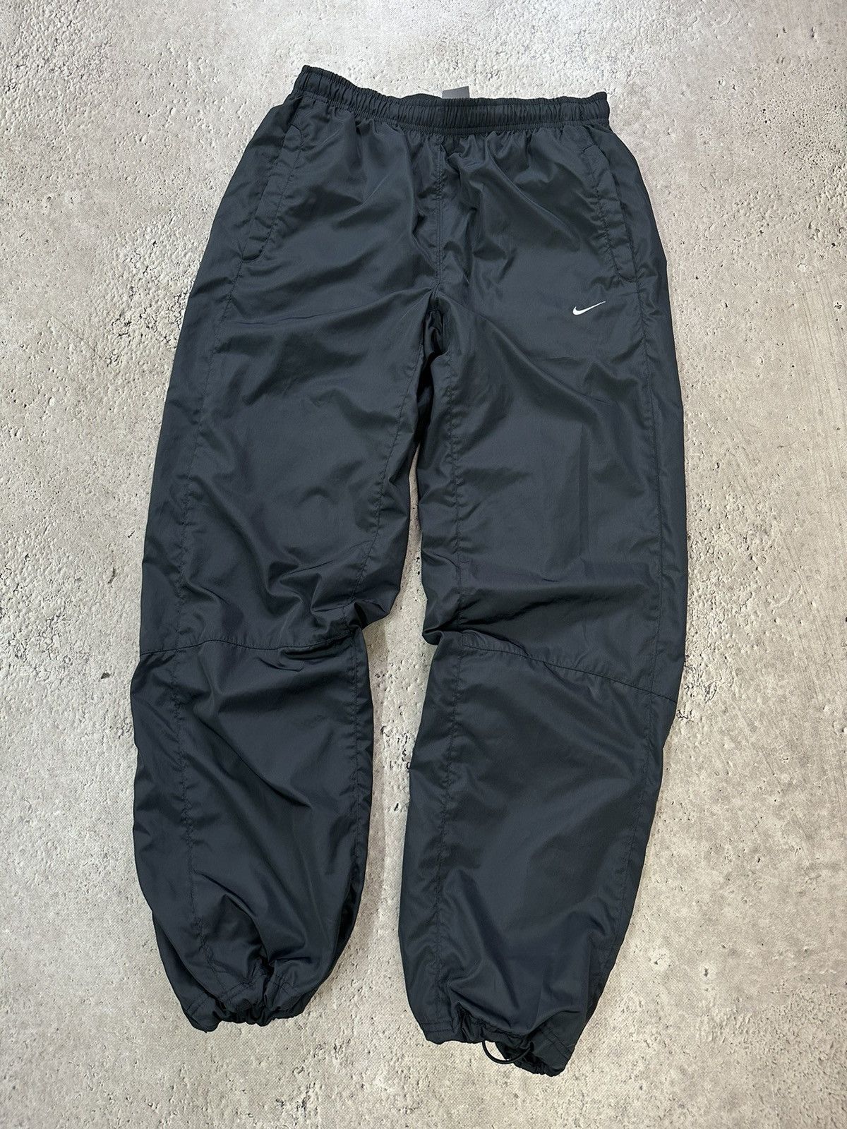 Nike × Vintage Vintage Y2K Nike Nylon Drill Track Pants Logo Embroidered Size US 33 - 7 Thumbnail