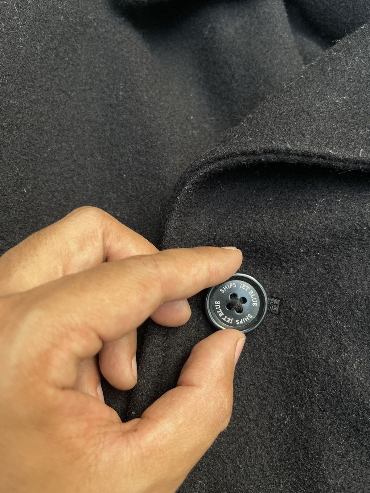 Japanese Brand × SHIPS × Ships Jet Blue Japanese Ships Jet Blue Double Breasted Wool Jacket Size US M / EU 48-50 / 2 - 5 Thumbnail