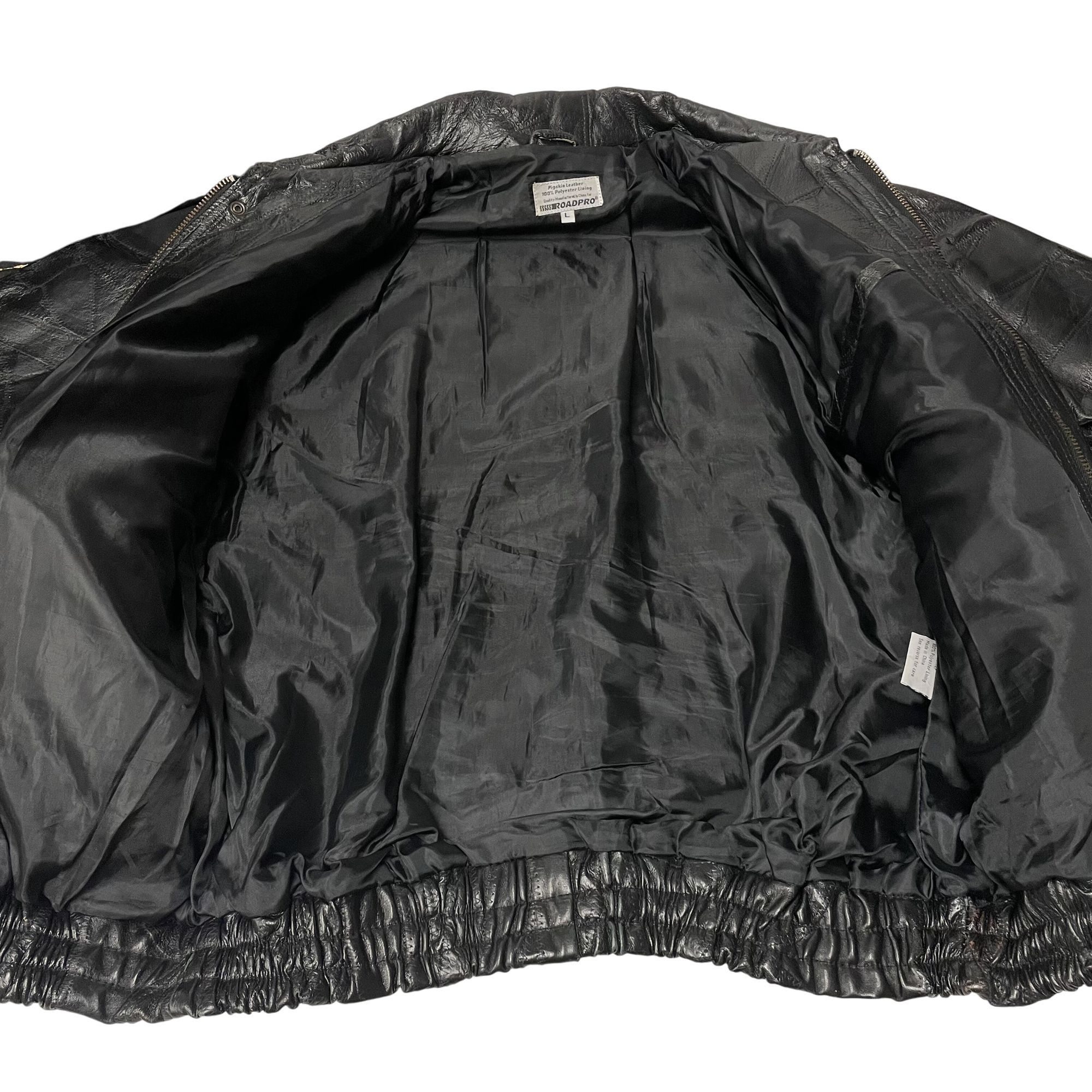 Other Vtg Roadpro PIGSKIN Leather Motorcycle BIKER Bomber Size US L / EU 52-54 / 3 - 8 Thumbnail