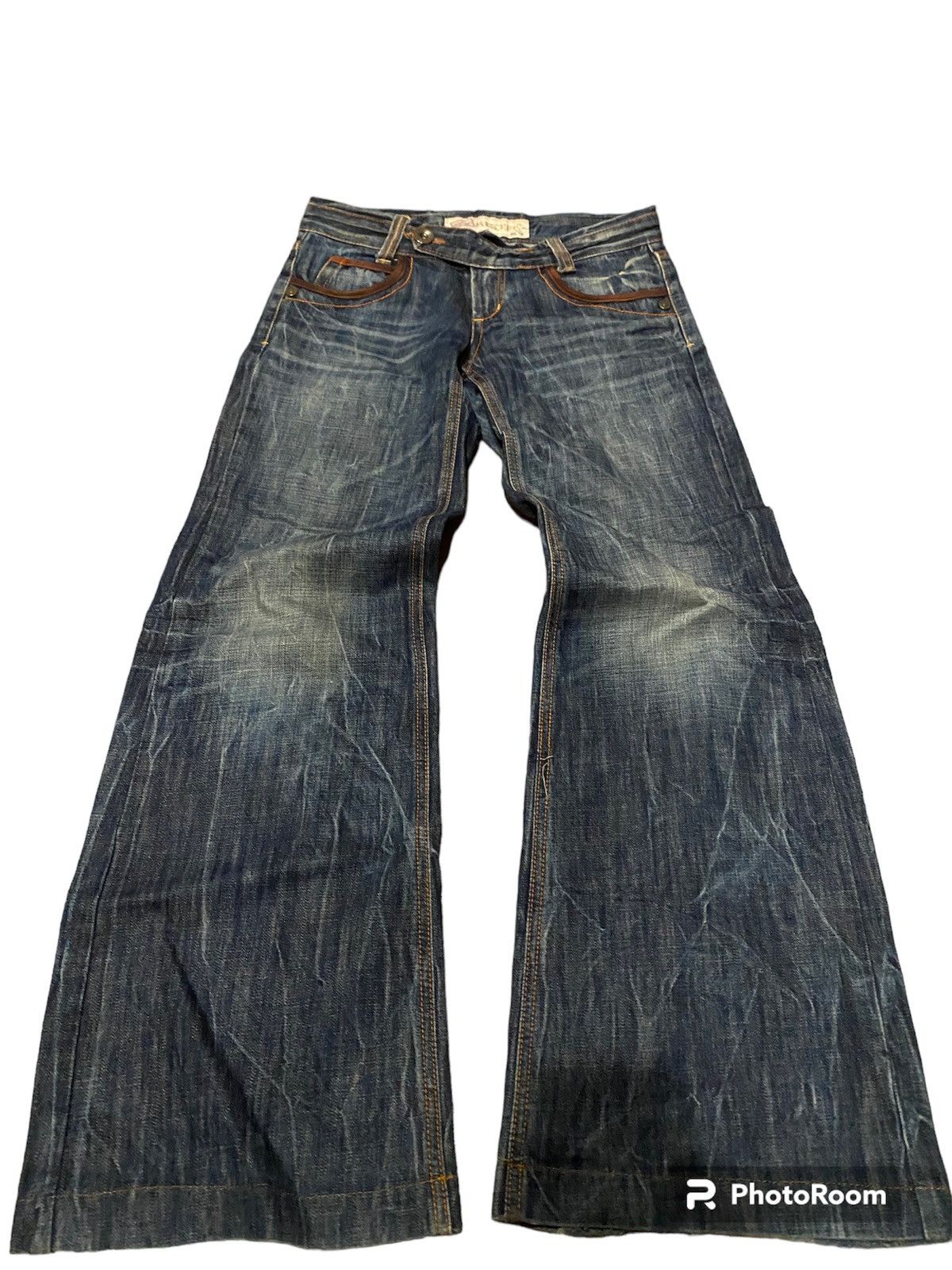 Japanese Brand Flare jeans Red 🌶️ pepeper Boot Cit Size 30" / US 8 / IT 44 - 2 Thumbnail