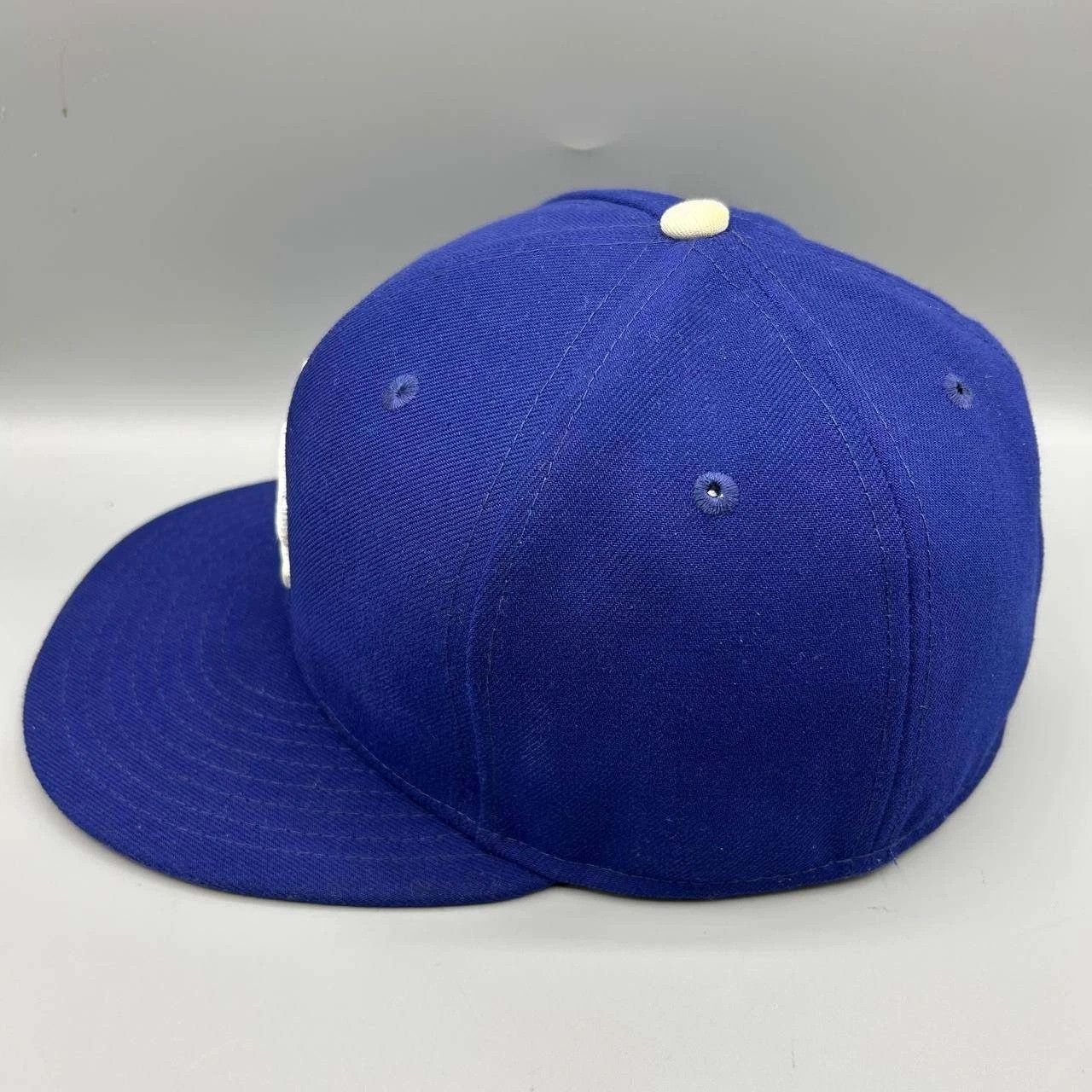 New Era Los Angeles LA Dodgers Hat Men 7 1/8 Blue MLB Fitted Cap Size ONE SIZE - 7 Thumbnail