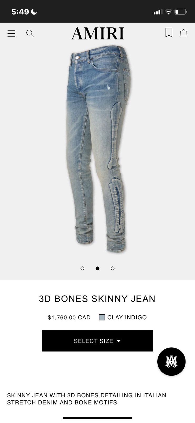 Amiri Amiri 3d Bone Jeans Size US 32 / EU 48 - 7 Thumbnail