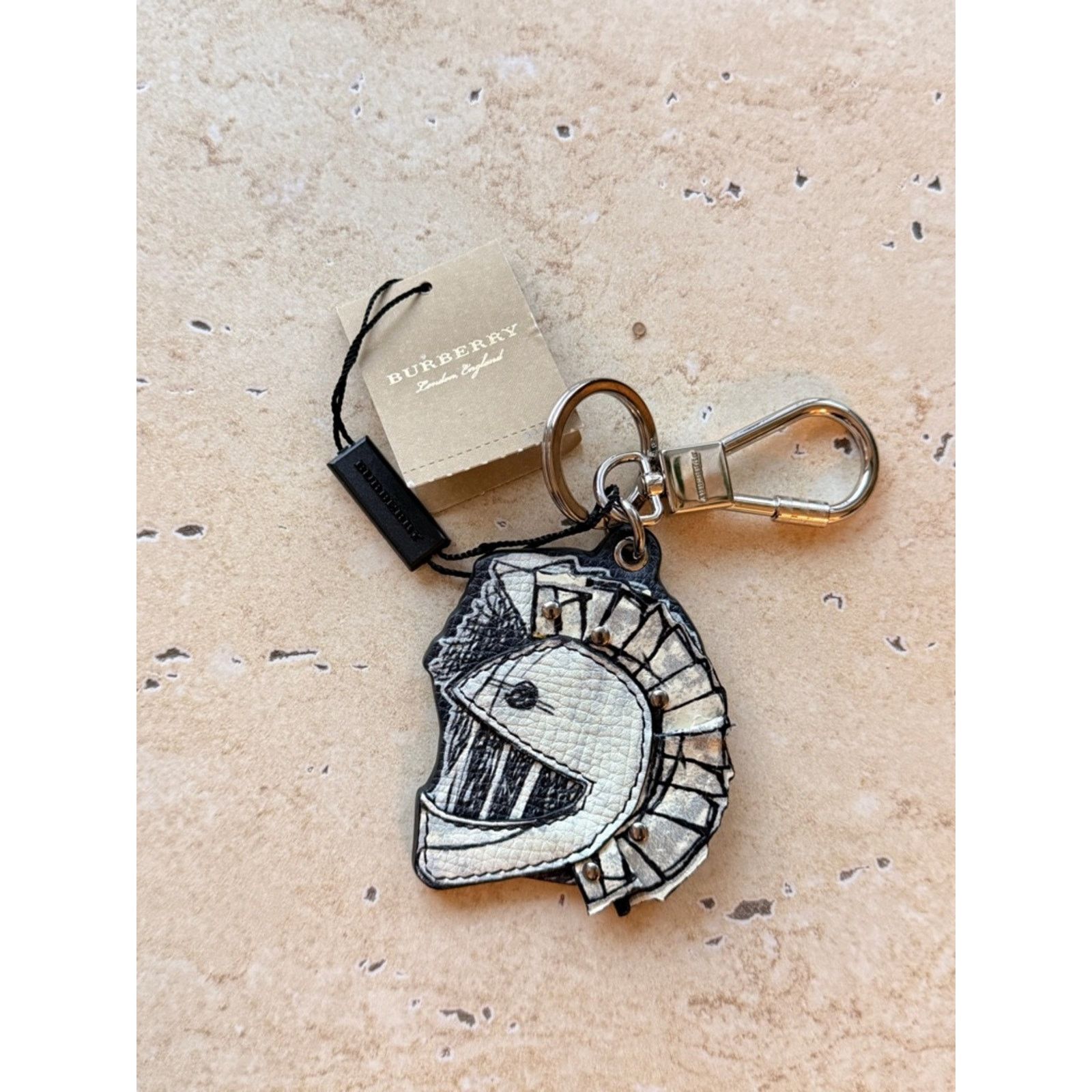 Burberry NWT Burberry London Leather Pallas Patch Charm Knight Helmet Size ONE SIZE - 2 Thumbnail