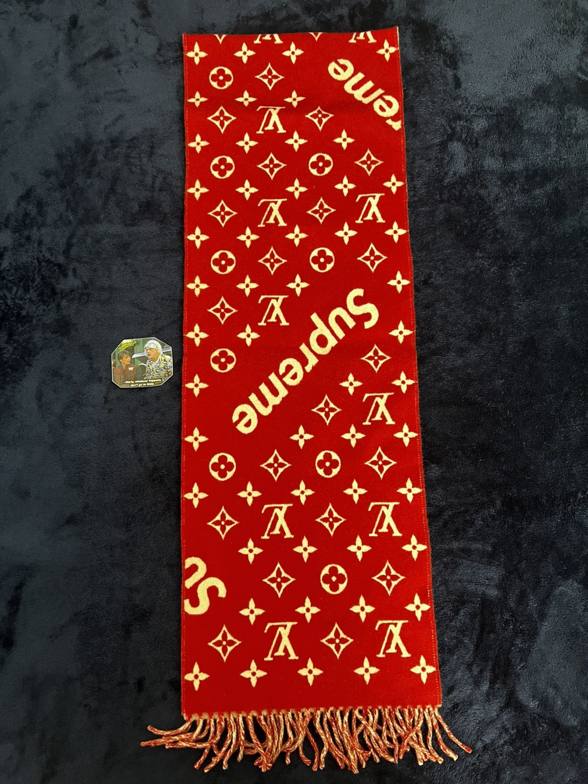 Louis Vuitton × Supreme Supreme x Louis Vuitton Monogram Scarf Size ONE SIZE - 5 Thumbnail