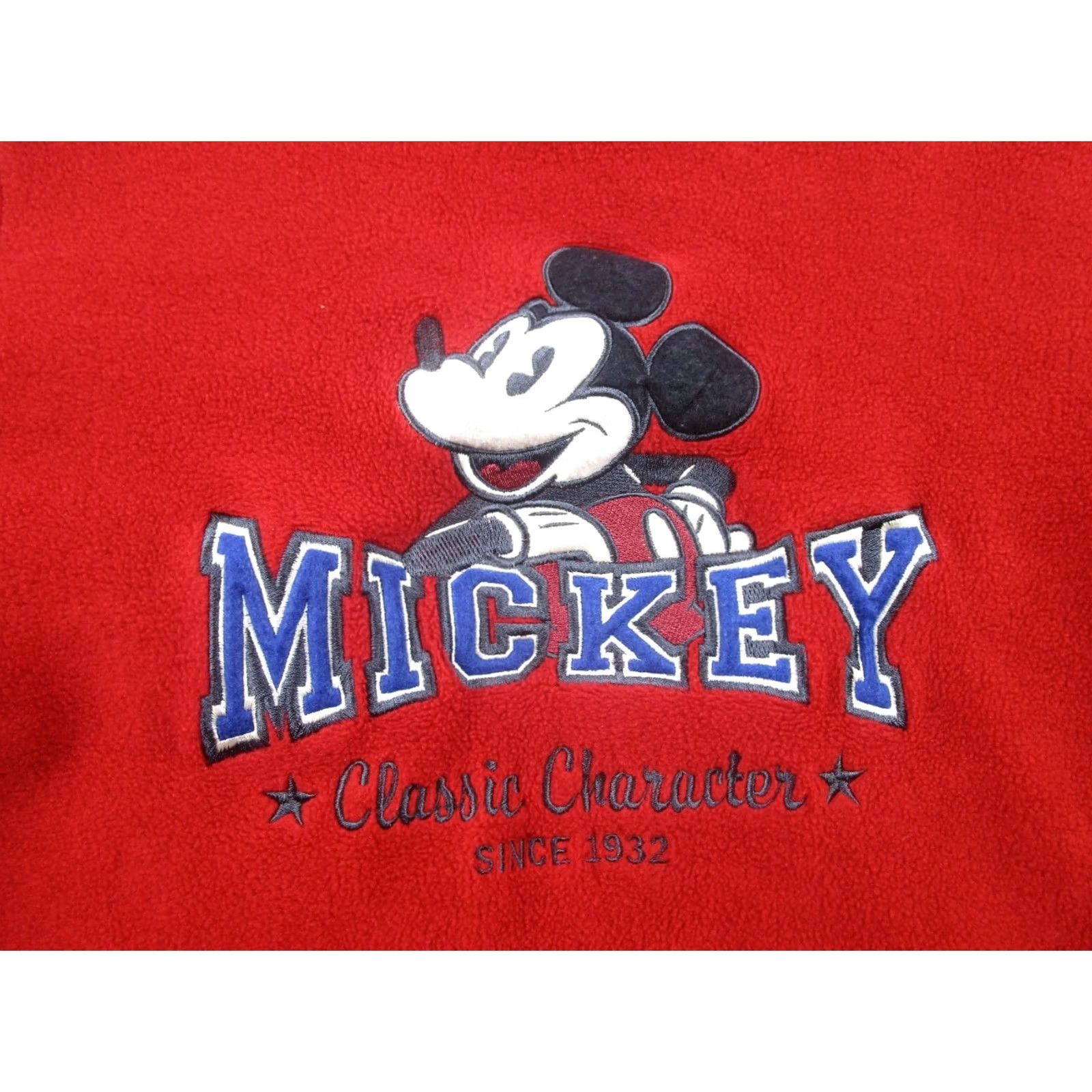 Disney Disney Sweater Womens Small Red Fleece Pullover Mickey Mouse Pullover Size S / US 4 / IT 40 - 4 Thumbnail