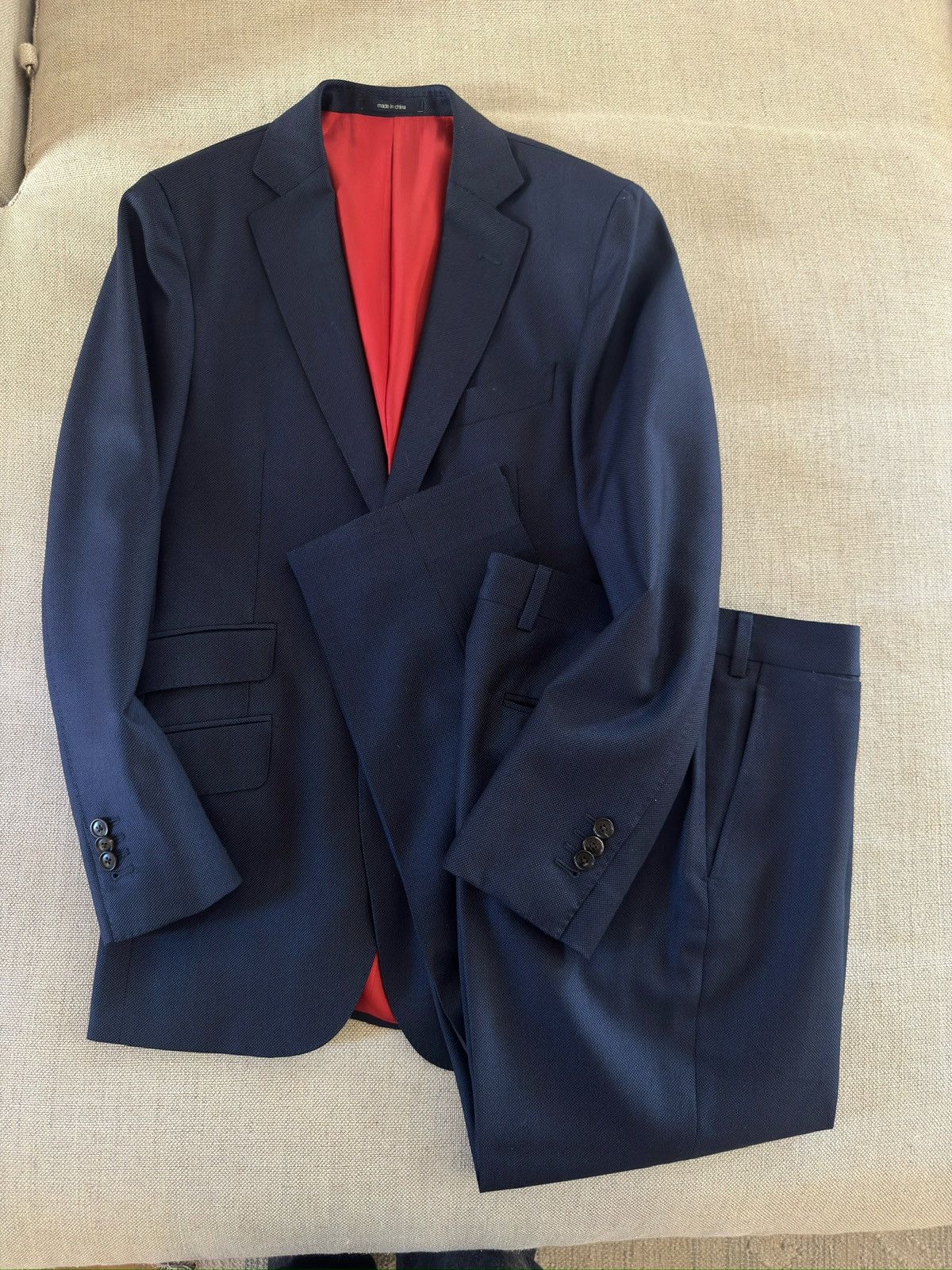 Suitsupply SUITSUPPLY x Vitale Barberis Canonico Wool Sienna Suit Size 34R - 1 Thumbnail