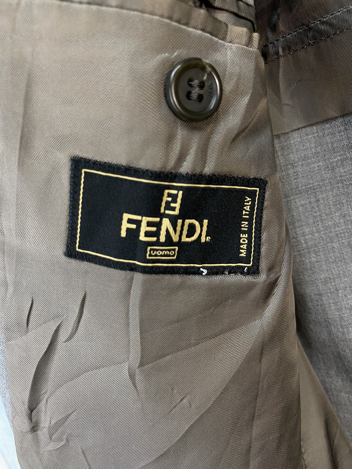 Fendi Fendi Grey Wool Blazer Size 52R - 7 Thumbnail