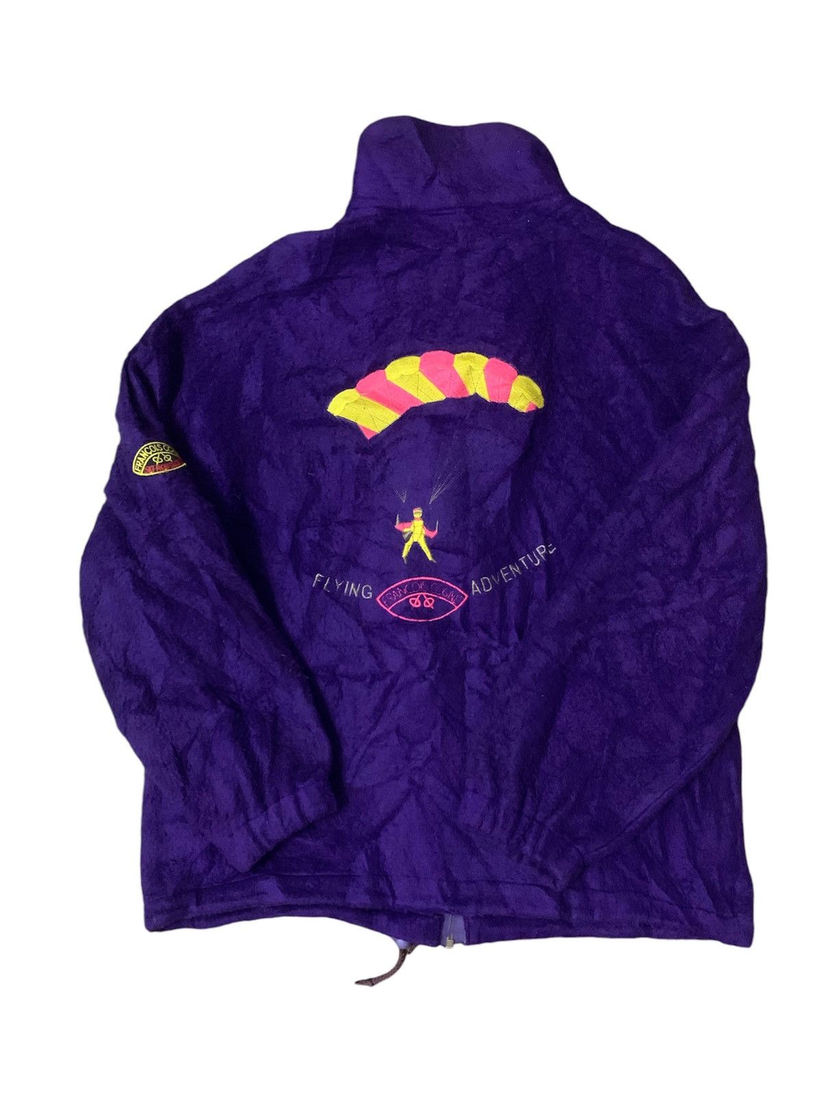 Designer × Marithe + Francois Girbaud Vintage Francois Cogne Flying Adventure Zipper Fleece Jacket Size US L / EU 52-54 / 3 - 2 Thumbnail