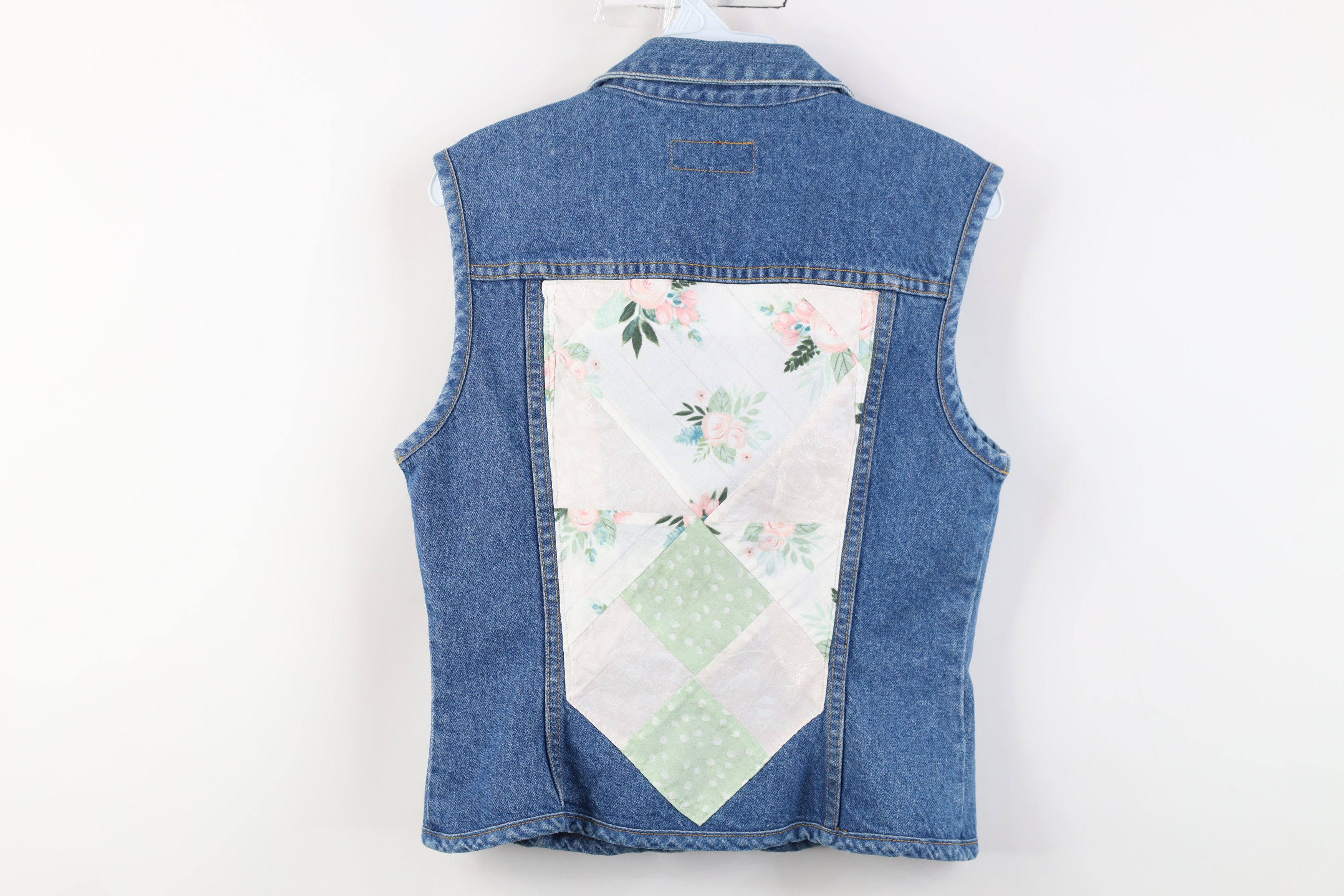 Vintage Vintage 90s Y2K The Limited Bella Zip Denim Vest Jacket USA Size S / US 4 / IT 40 - 10 Thumbnail