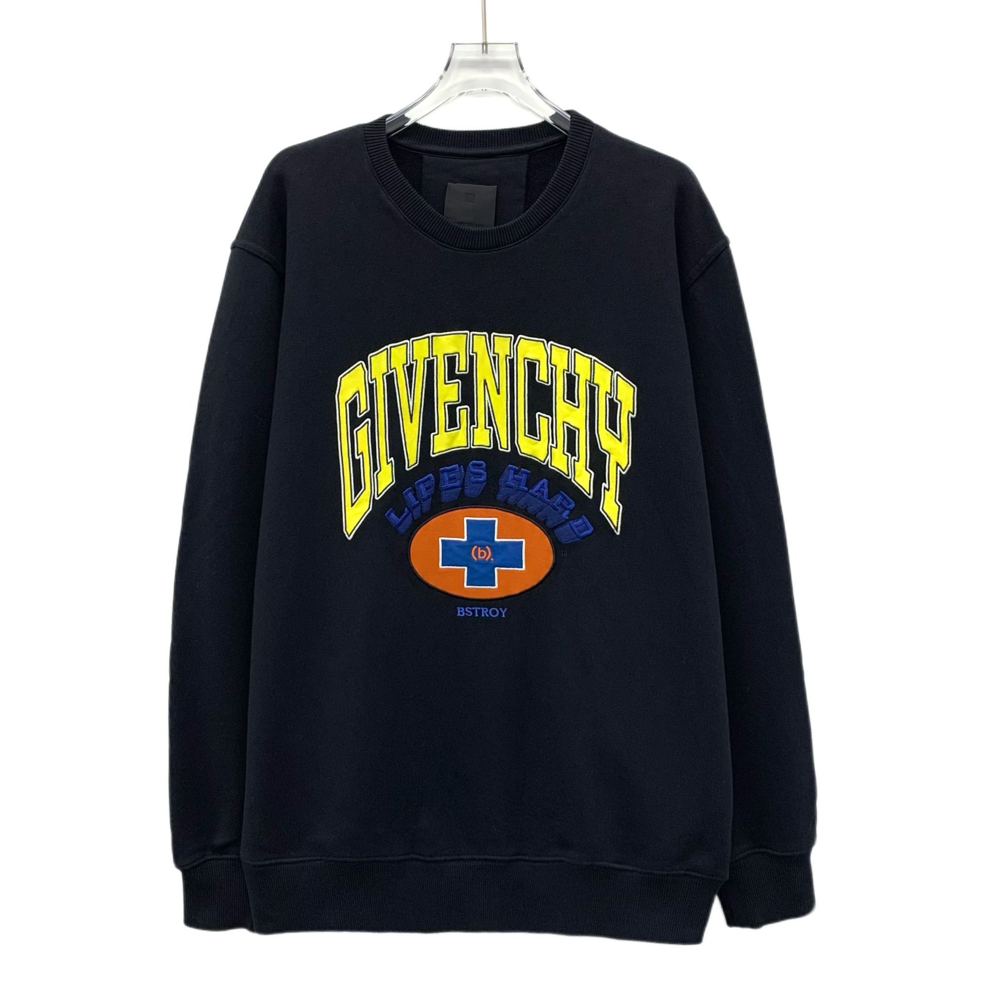 Givenchy GIVENCHY X BSTROY Black Cotton Sweatshirt With Yellow Logo P Size S / US 4 / IT 40 - 1 Thumbnail