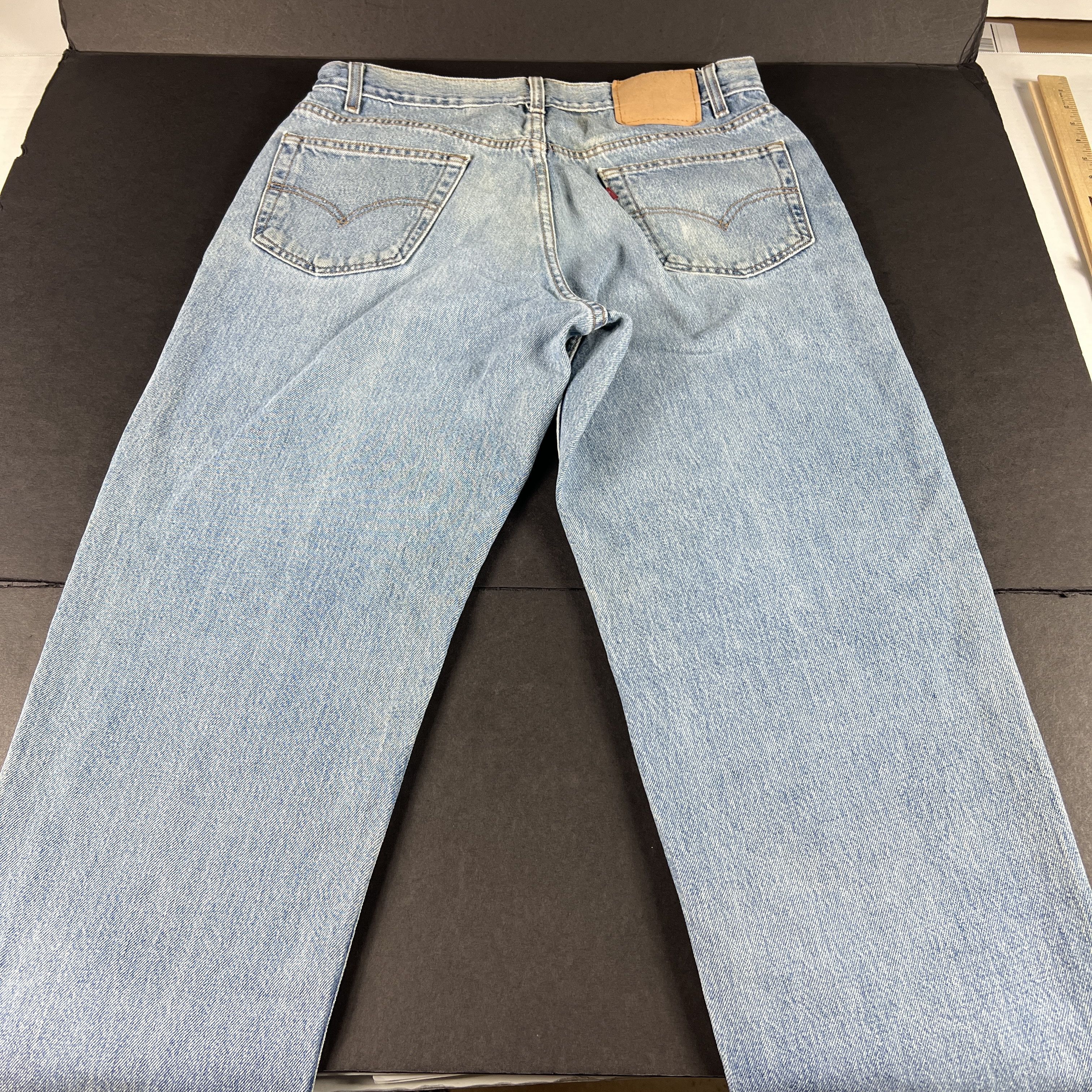 Levi's × Vintage Y2K Levi's Jeans 550 Relaxed Blue Dingy Denim Size US 34 / EU 50 - 11 Thumbnail