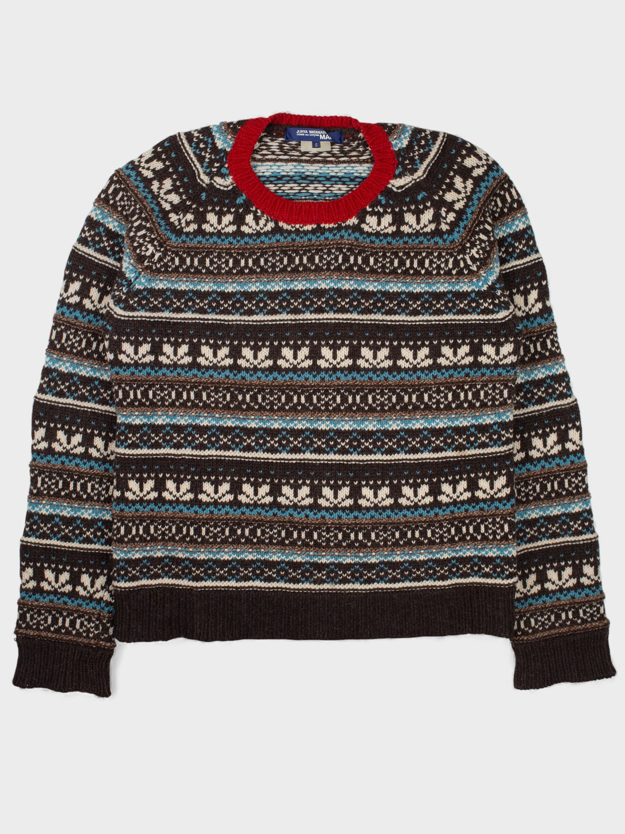 Junya Watanabe Junya Watanabe MAN - A/W 2003 - fair isle wool sweater Size US S / EU 44-46 / 1 - 2 Thumbnail