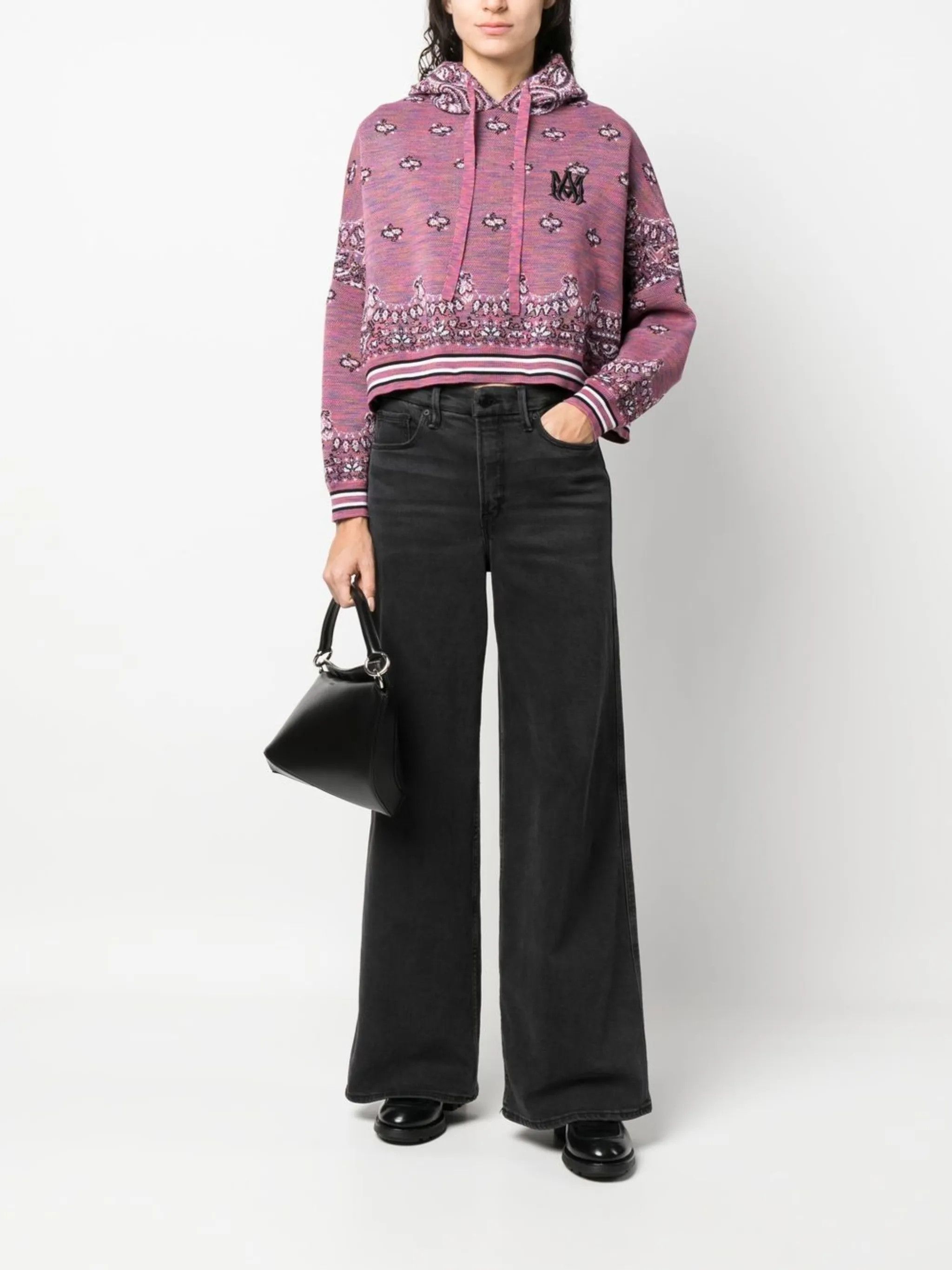 Amiri o1y0425 Hooded Sweater in Multicolor Size XS / US 0-2 / IT 36-38 - 2 Thumbnail
